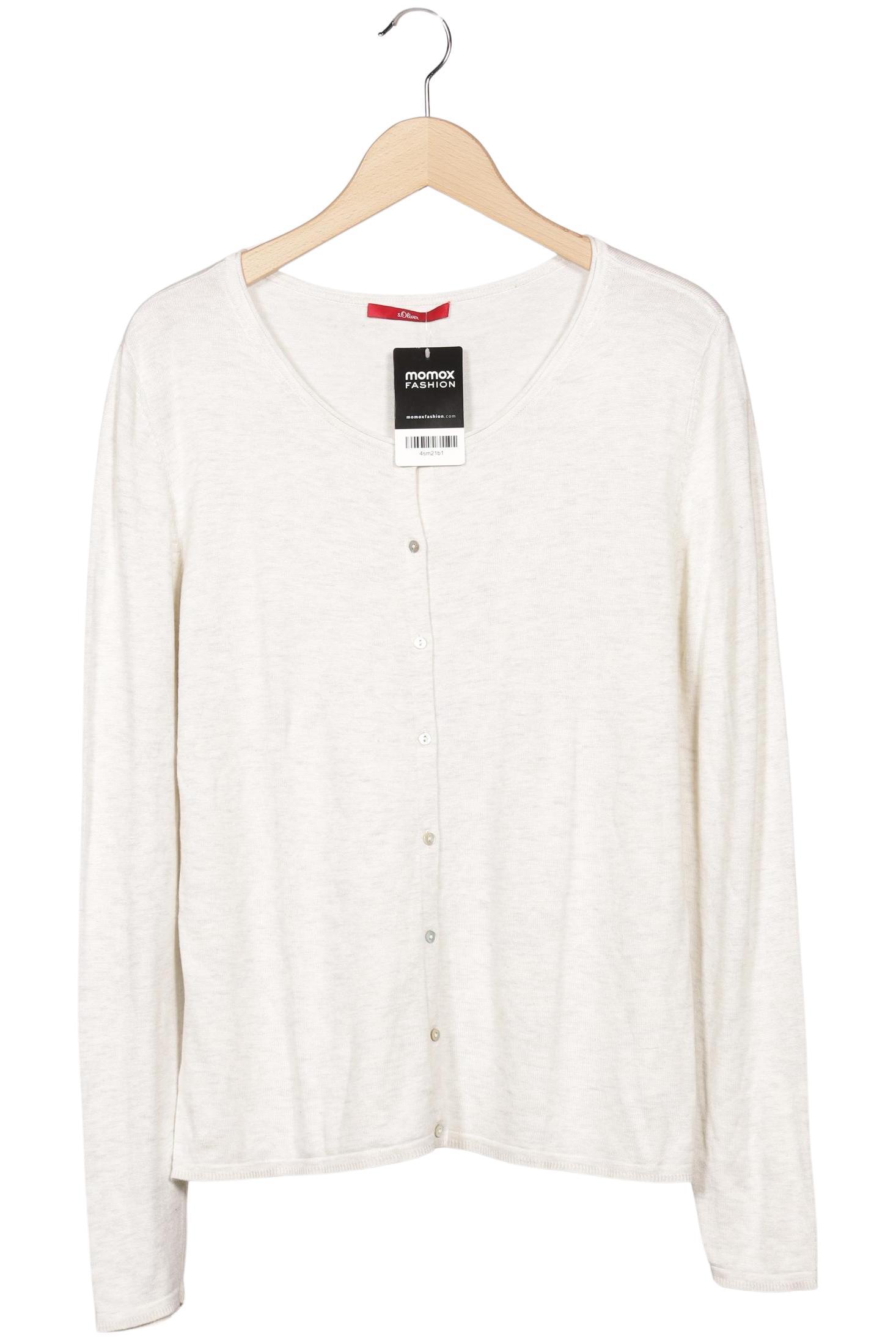 

s.Oliver Damen Strickjacke, cremeweiß, Gr. 44