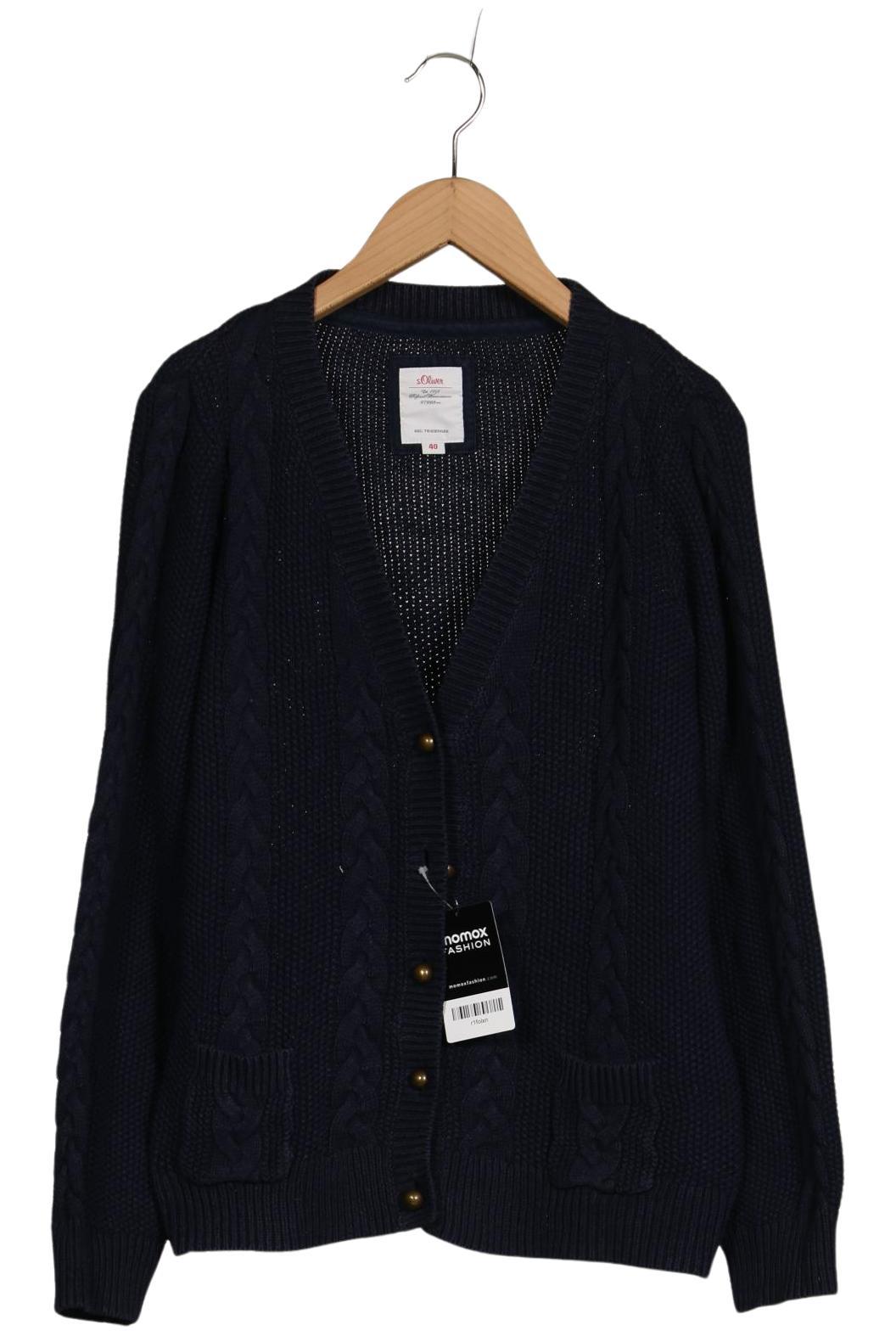 

s.Oliver Damen Strickjacke, marineblau, Gr. 40