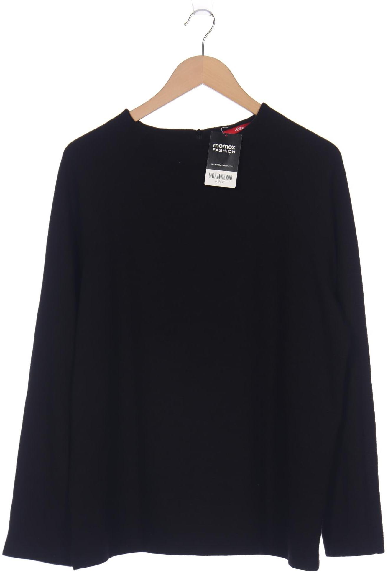 

s.Oliver Damen Langarmshirt, schwarz, Gr. 44