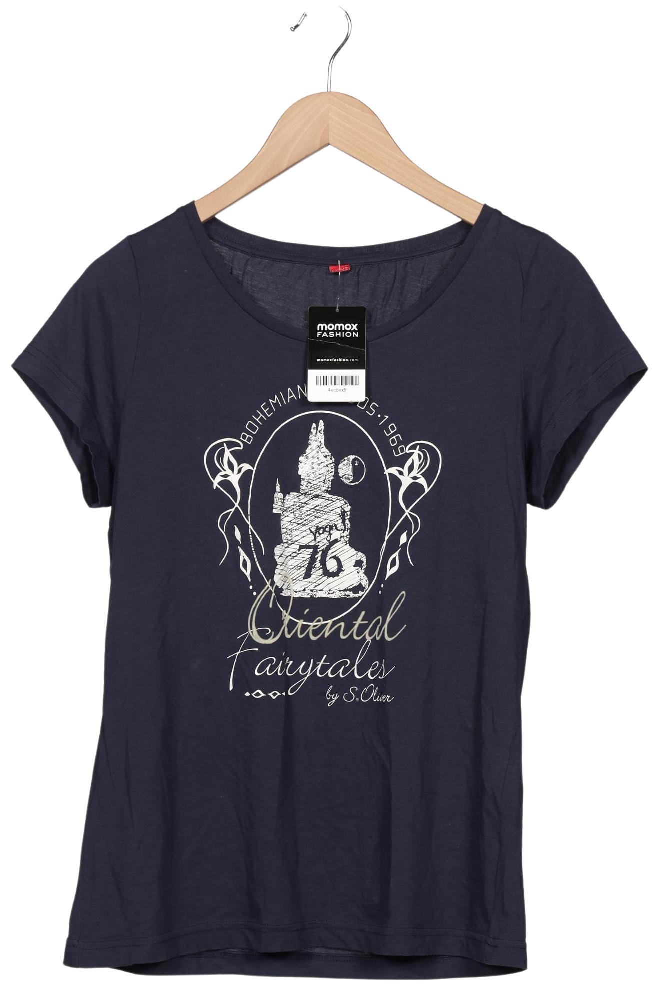 

s.Oliver Damen T-Shirt, marineblau, Gr. 44