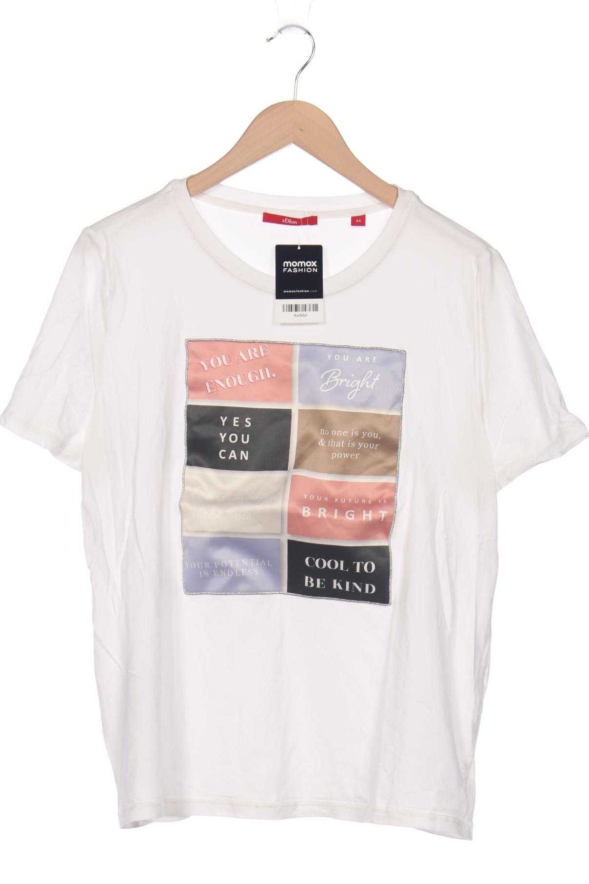 

s.Oliver Damen T-Shirt, weiß, Gr. 44