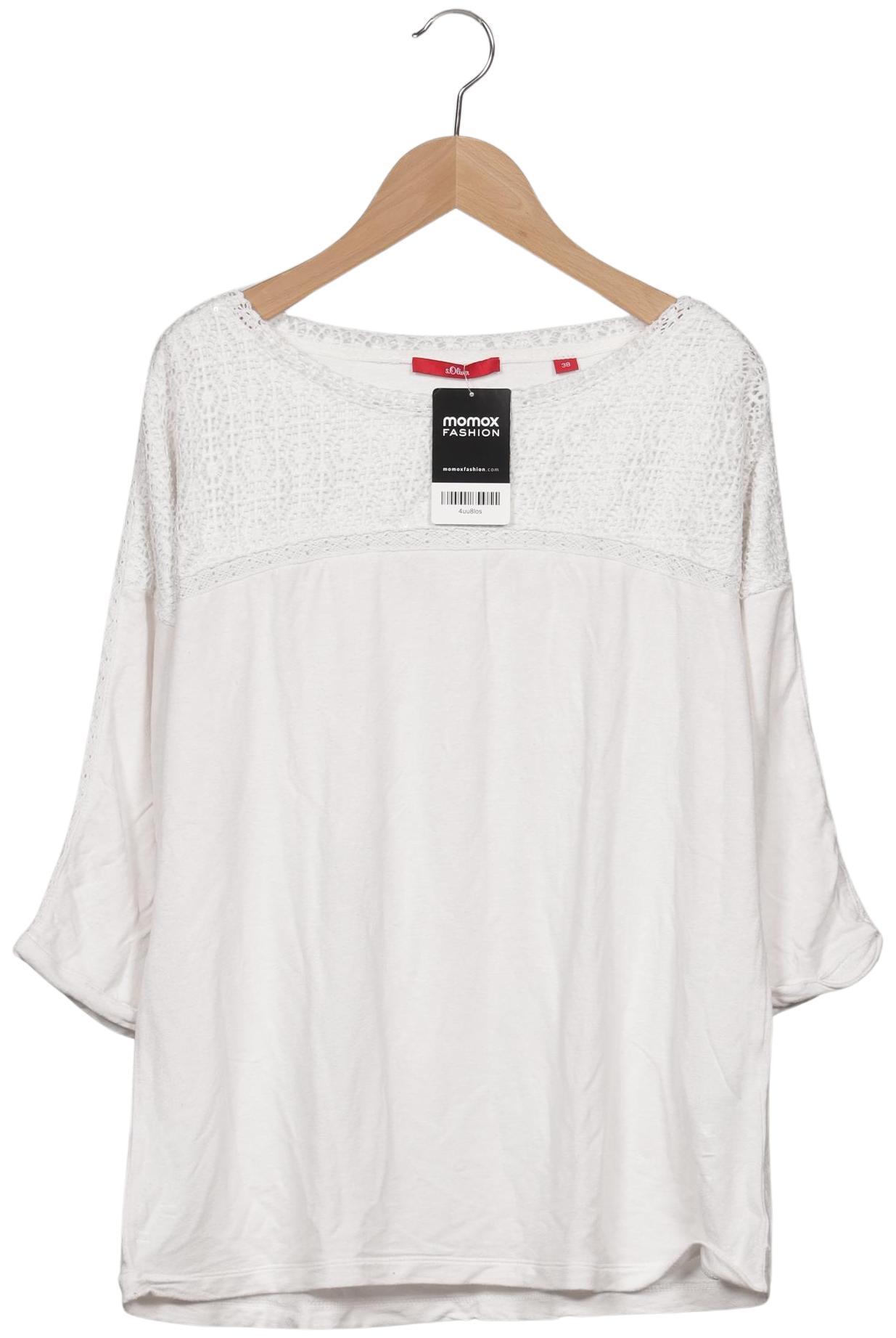 

s.Oliver Damen Langarmshirt, weiß, Gr. 38