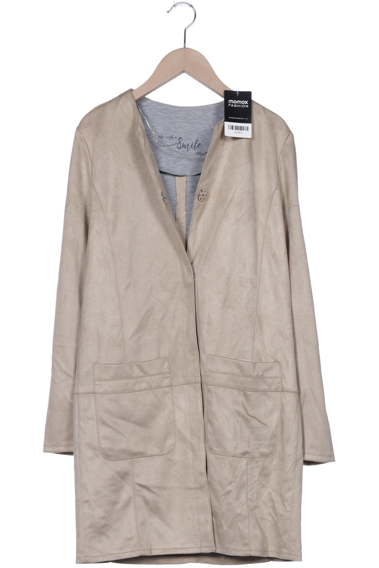 

s.Oliver Damen Mantel, beige, Gr. 34