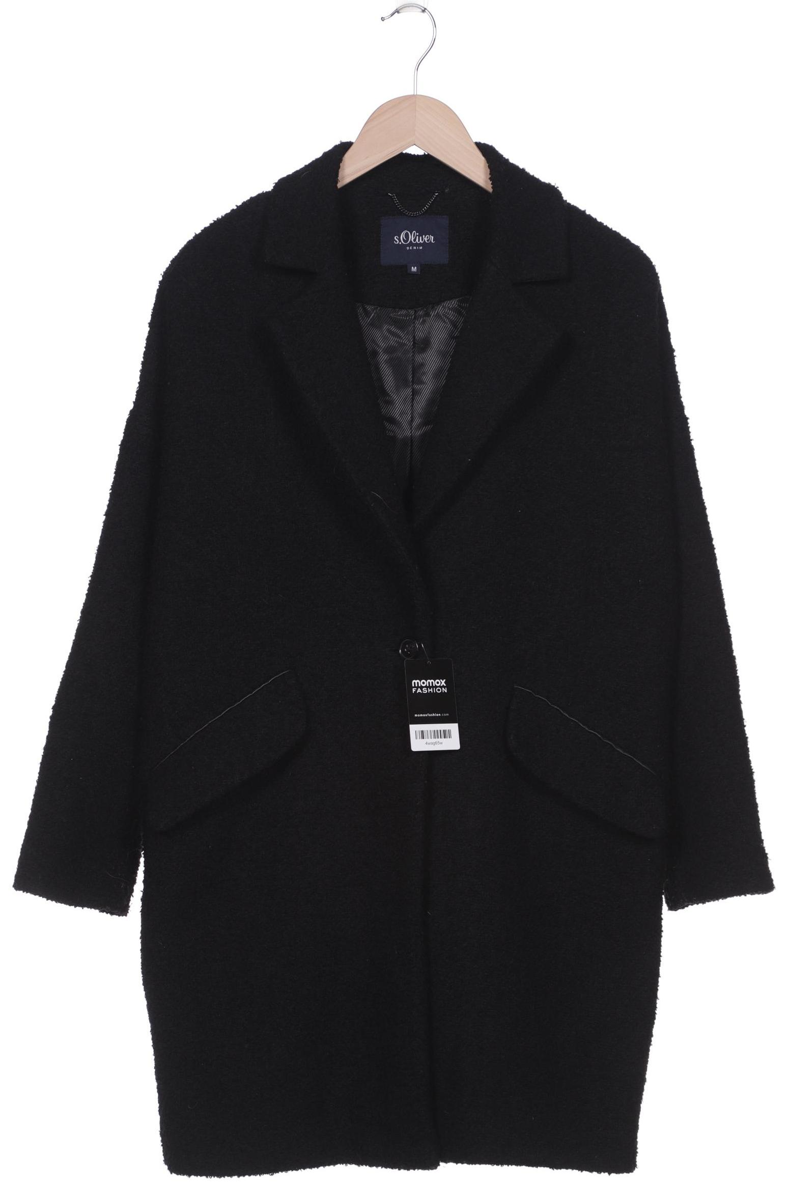 

s.Oliver Damen Mantel, schwarz