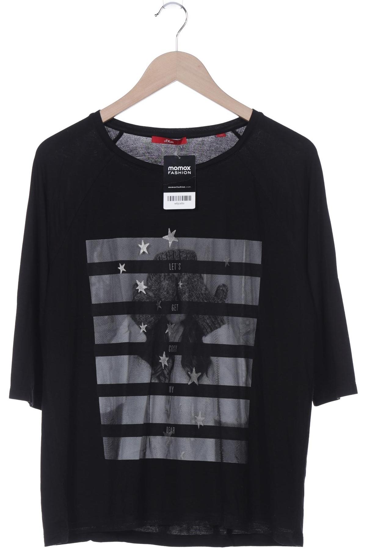 

s.Oliver Damen Langarmshirt, schwarz, Gr. 40