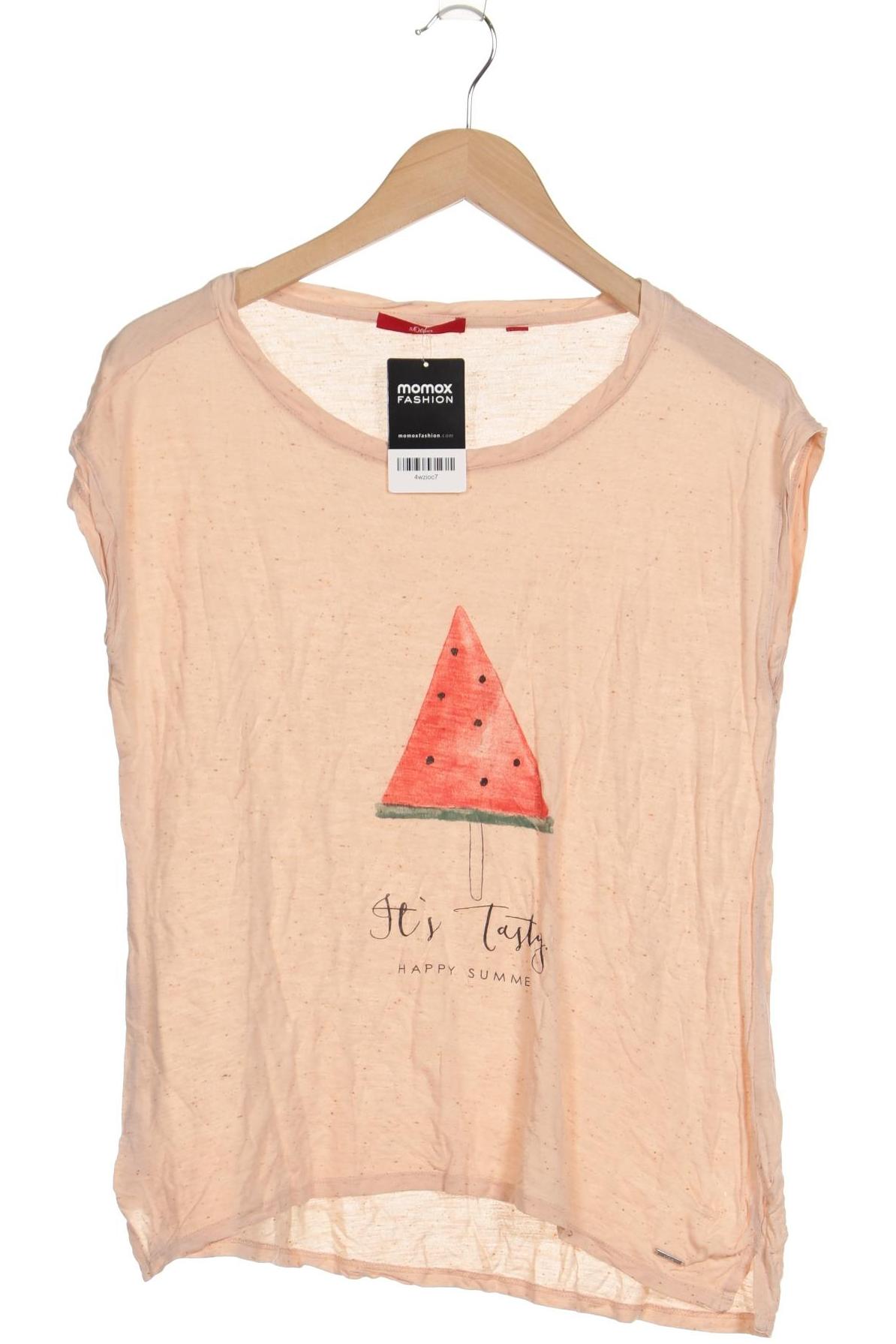 

s.Oliver Damen T-Shirt, orange, Gr. 38