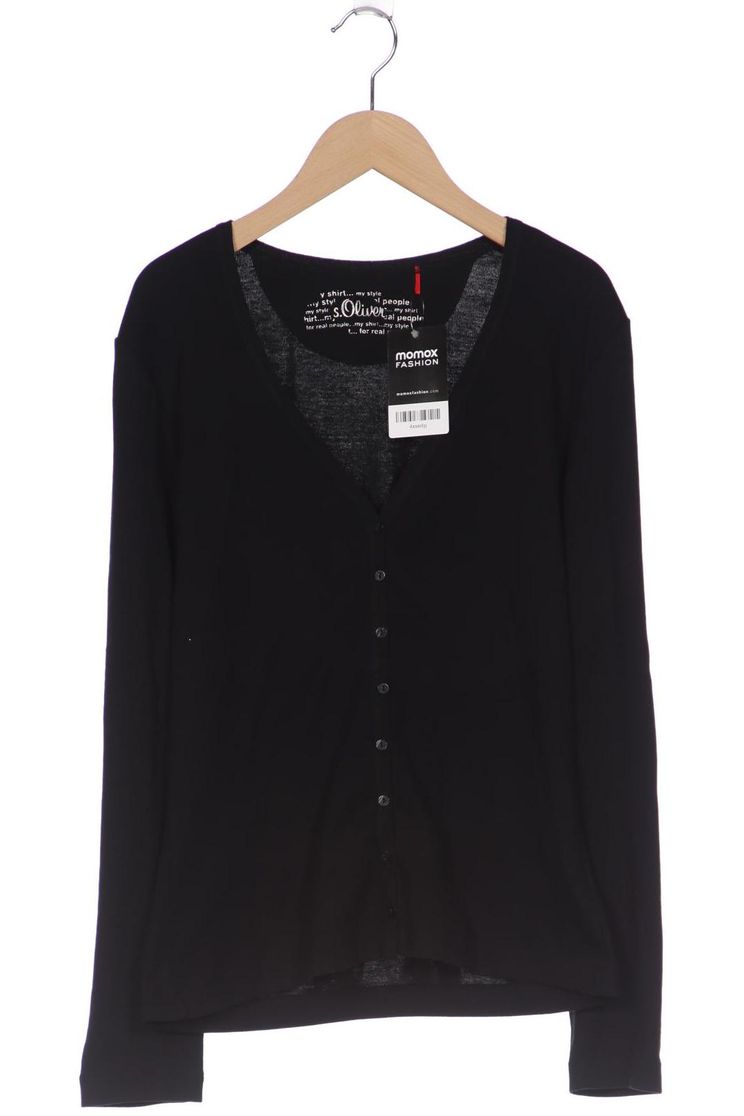 

s.Oliver Damen Strickjacke, schwarz