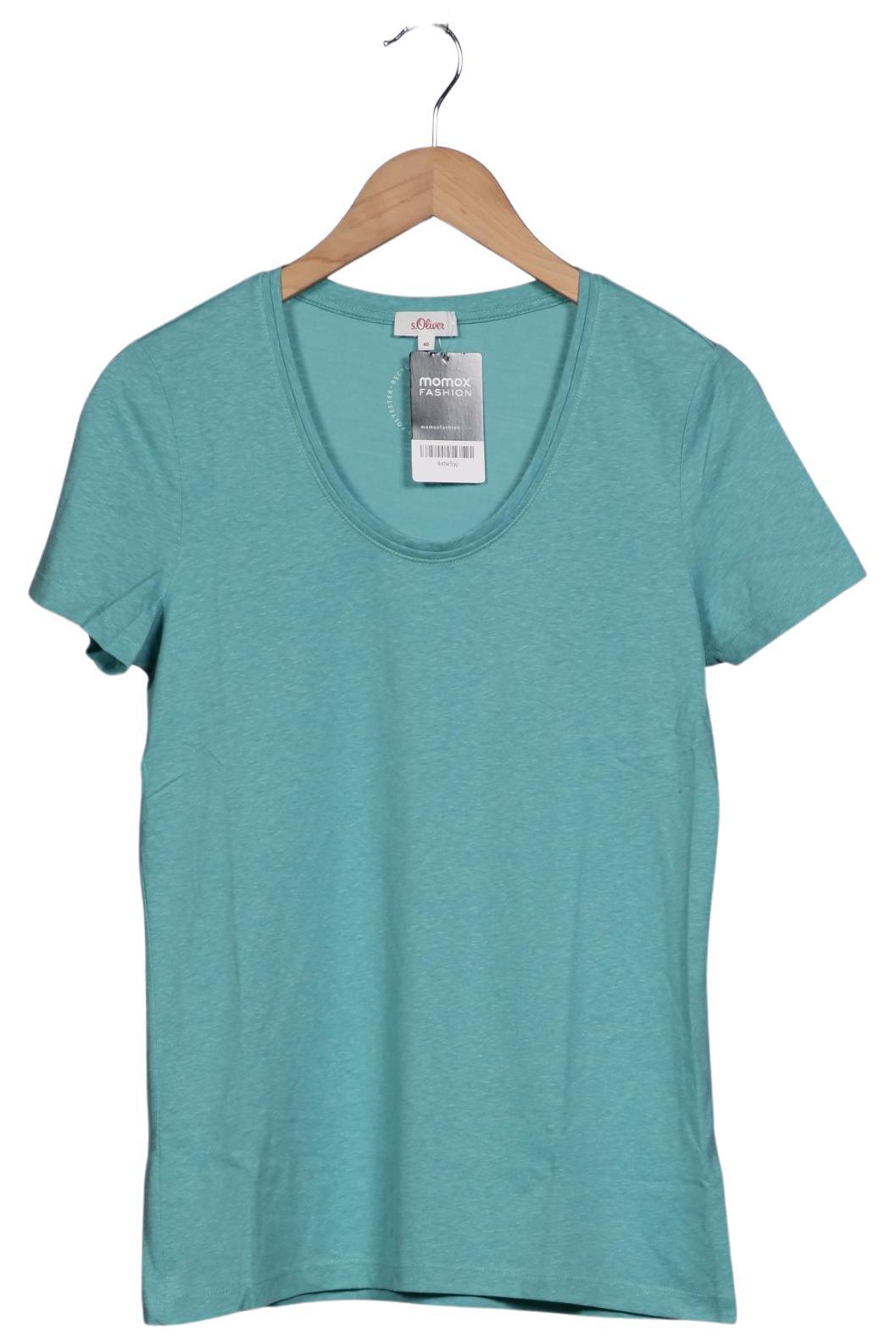 

s.Oliver Damen T-Shirt, türkis, Gr. 40