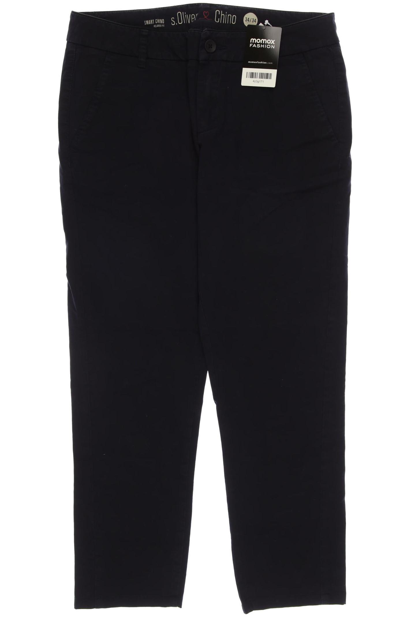 

s.Oliver Damen Stoffhose, marineblau, Gr. 34