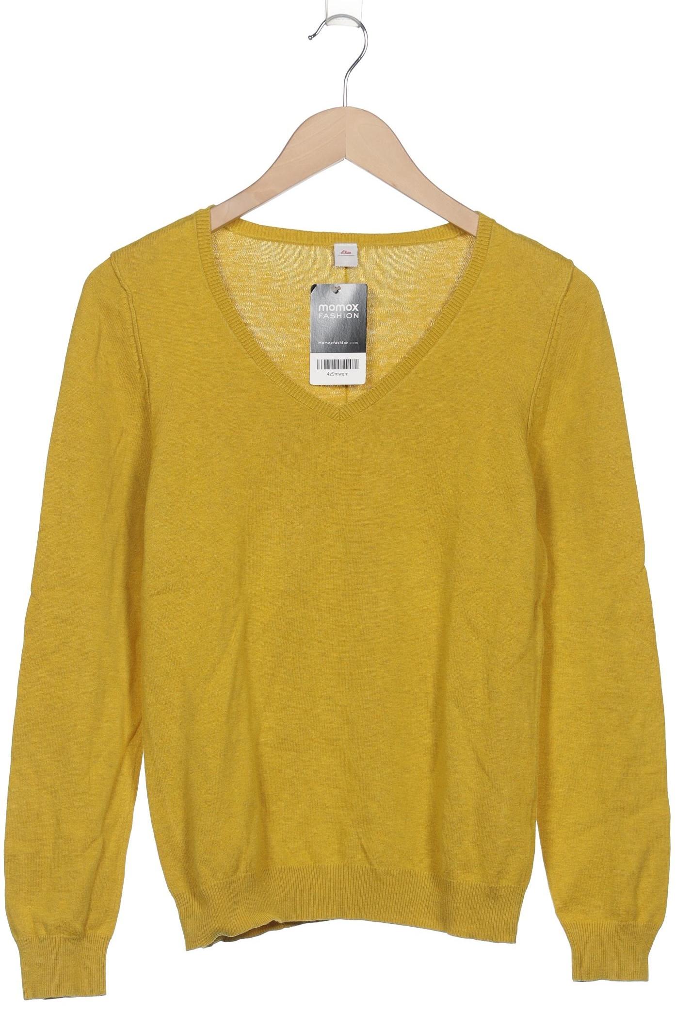 

s.Oliver Damen Pullover, gelb, Gr. 38