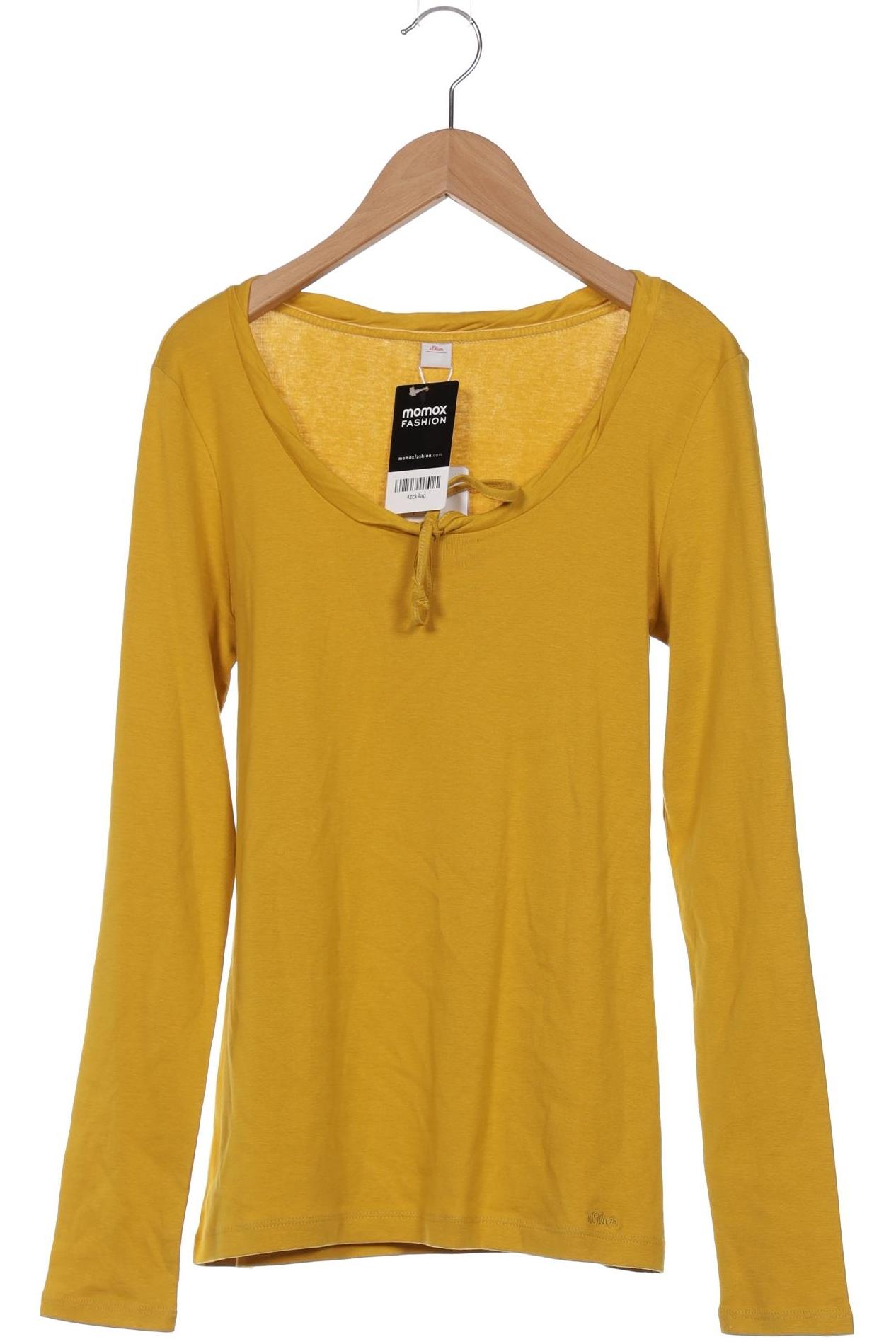 

s.Oliver Damen Langarmshirt, gelb, Gr. 38