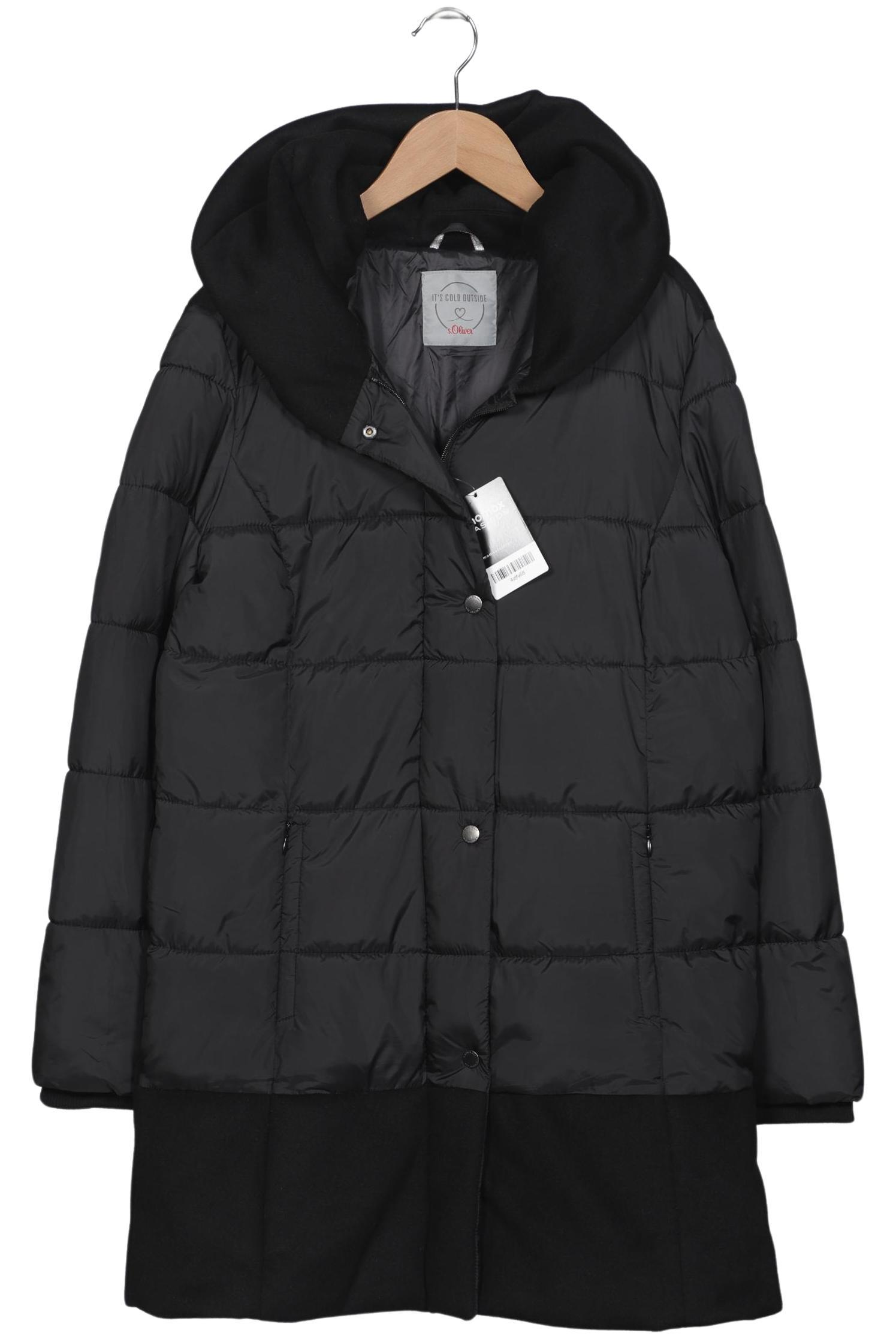 

s.Oliver Damen Mantel, schwarz, Gr. 40