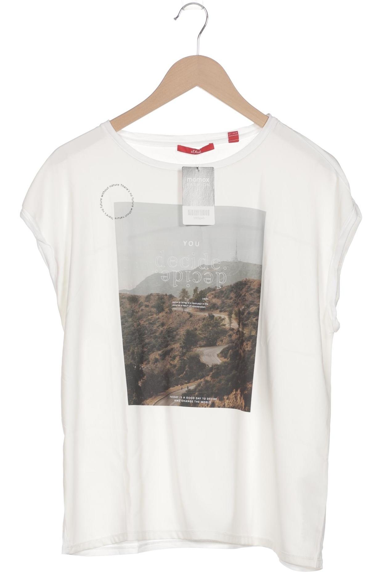 

s.Oliver Damen T-Shirt, weiß, Gr. 40