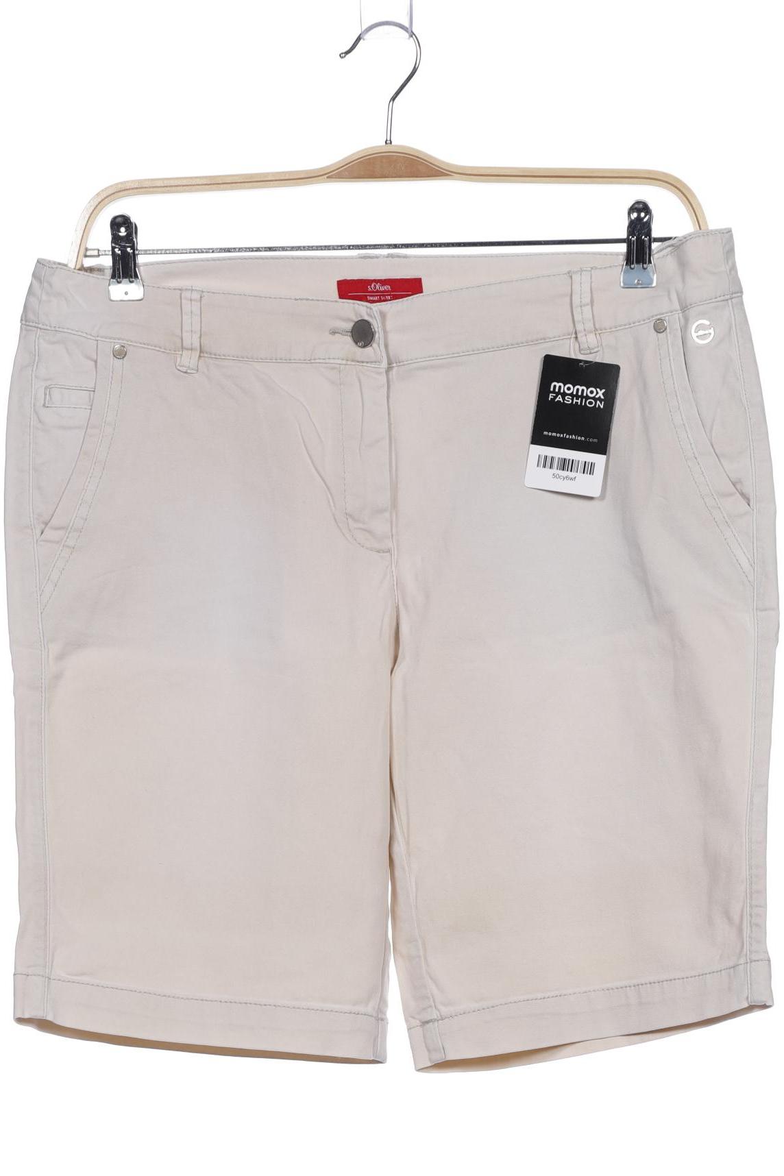 

s.Oliver Damen Shorts, cremeweiß