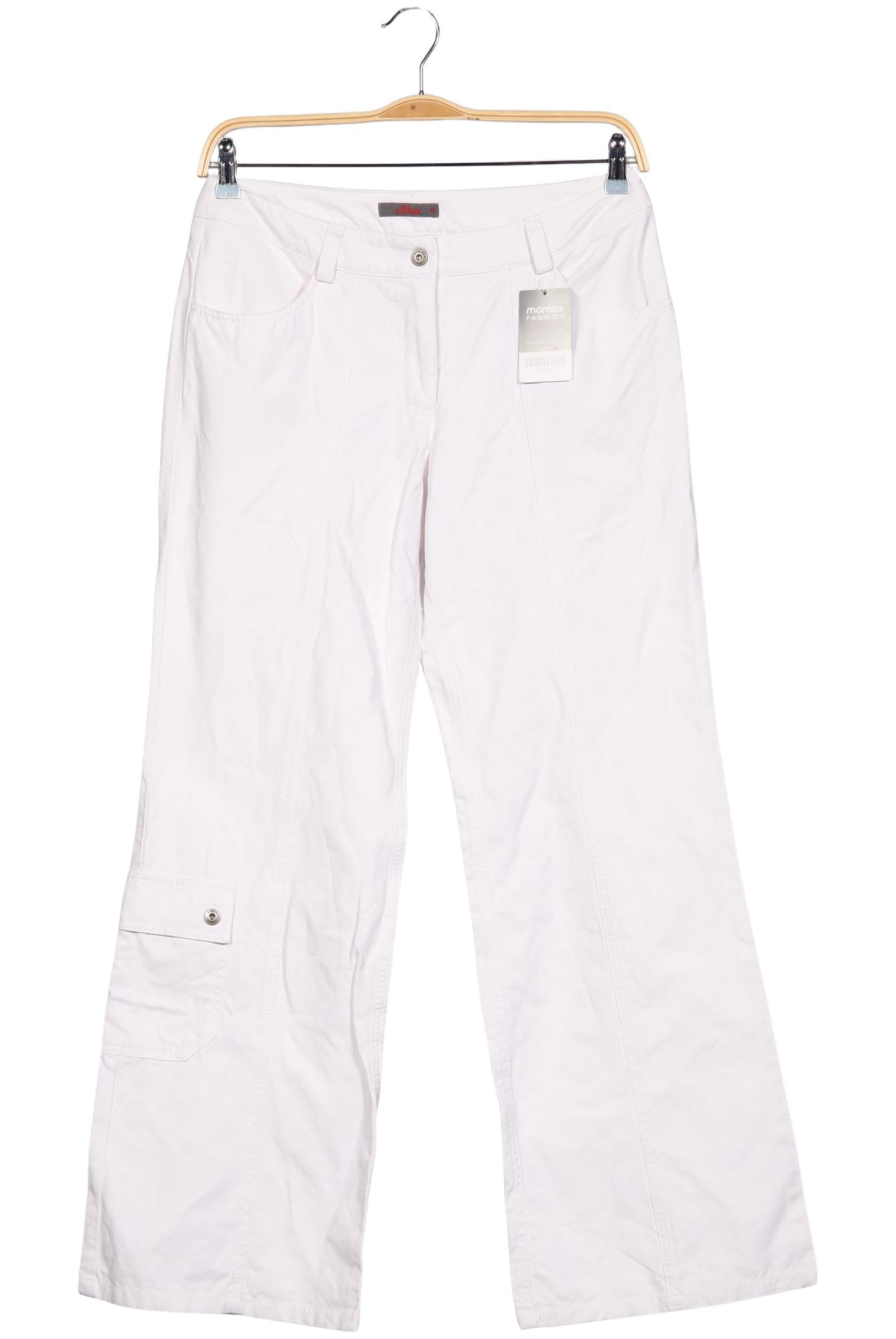 

s.Oliver Damen Stoffhose, weiß, Gr. 40