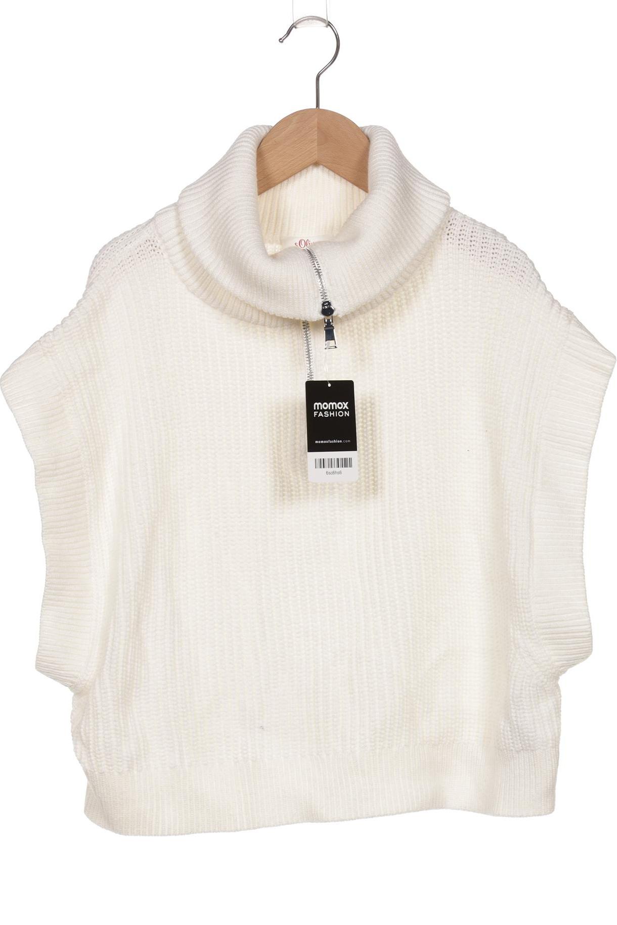 

s.Oliver Damen Pullover, weiß, Gr. 38