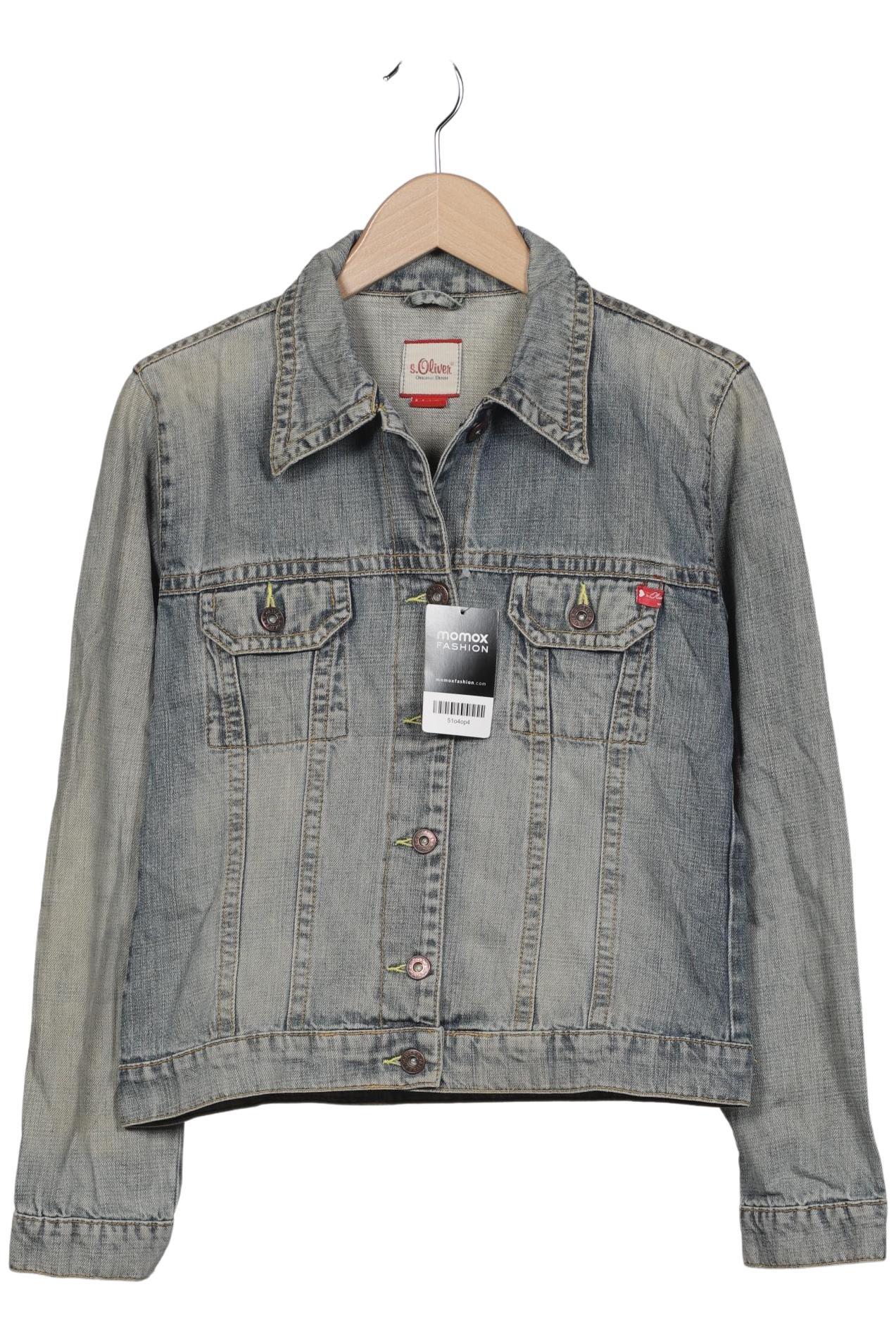 

s.Oliver Damen Jacke, hellblau, Gr. 38