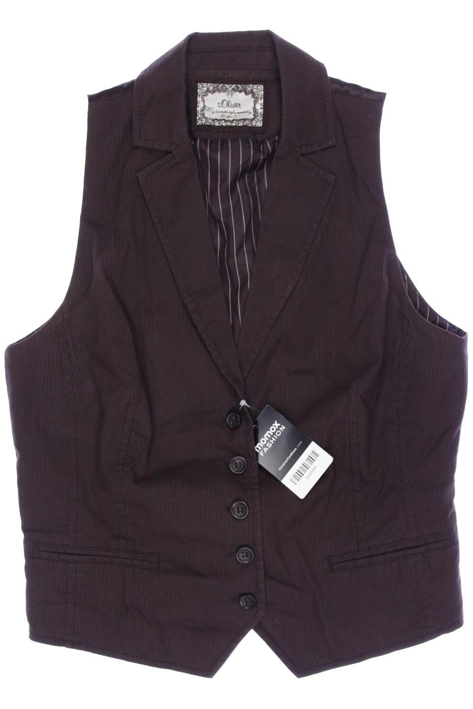 

s.Oliver Damen Weste, braun, Gr. 42