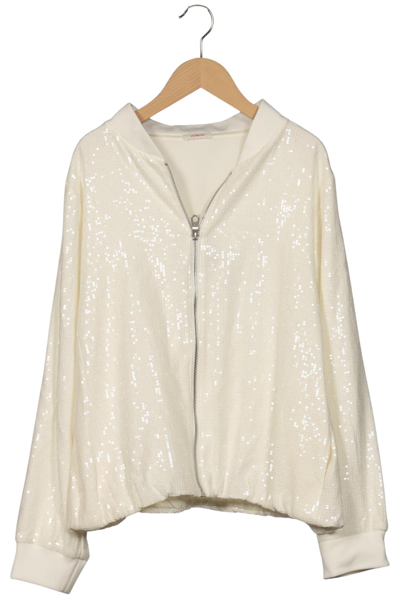 

s.Oliver Damen Jacke, cremeweiß, Gr. 42