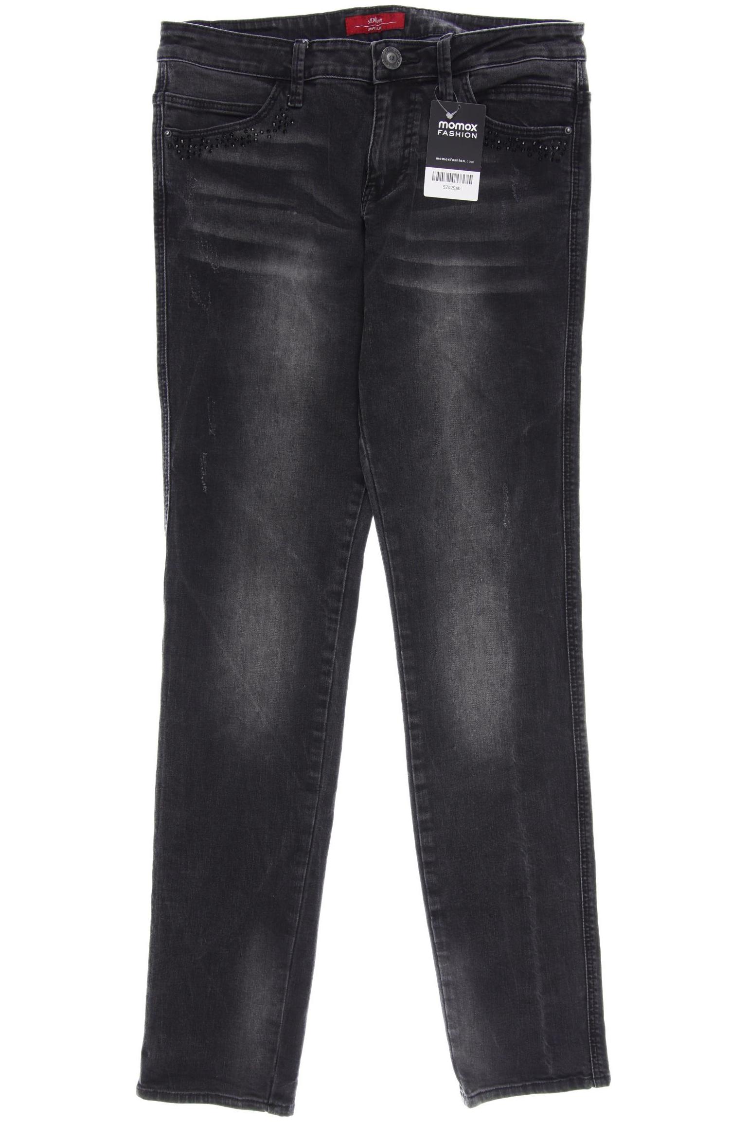 

s.Oliver Damen Jeans, schwarz