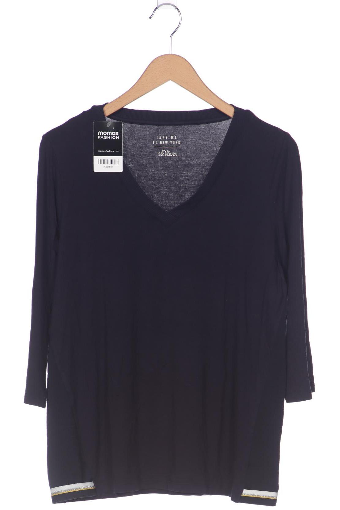 

s.Oliver Damen Langarmshirt, marineblau, Gr. 40