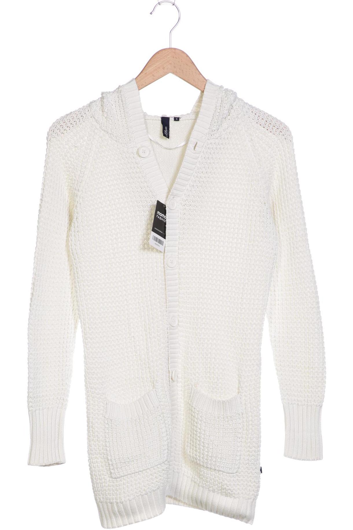 

s.Oliver Damen Strickjacke, weiß, Gr. 36