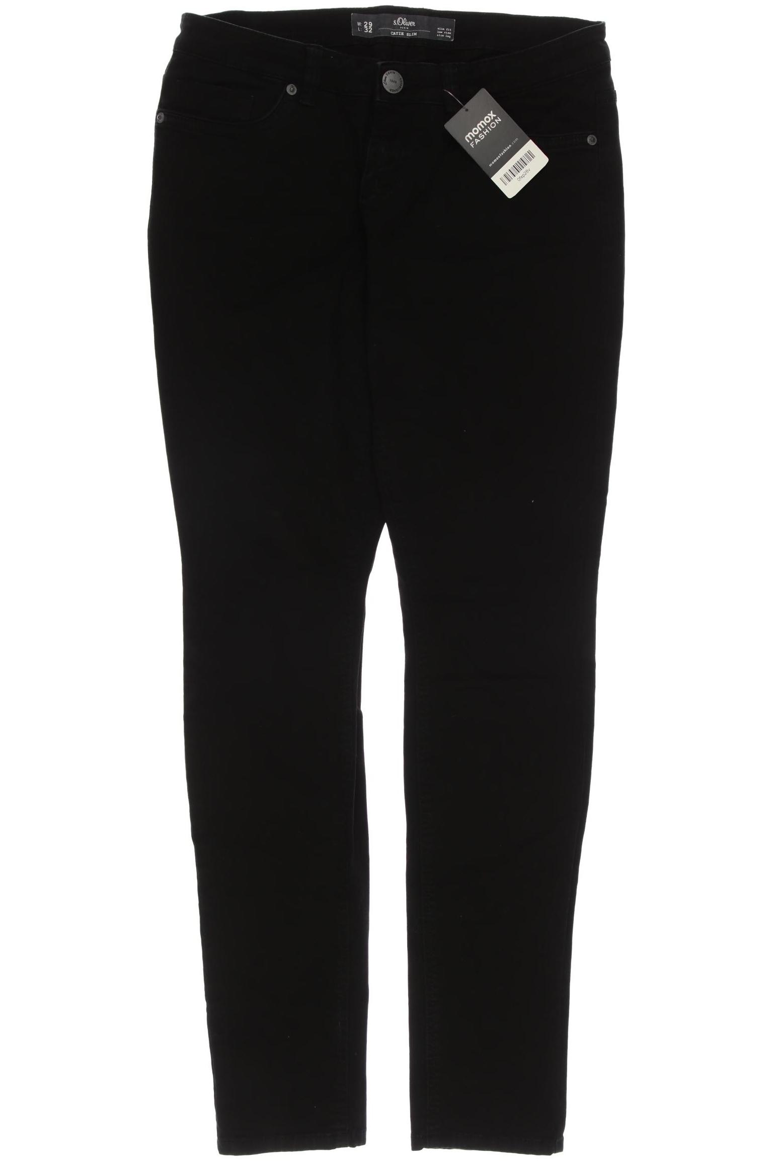 

s.Oliver Damen Jeans, schwarz