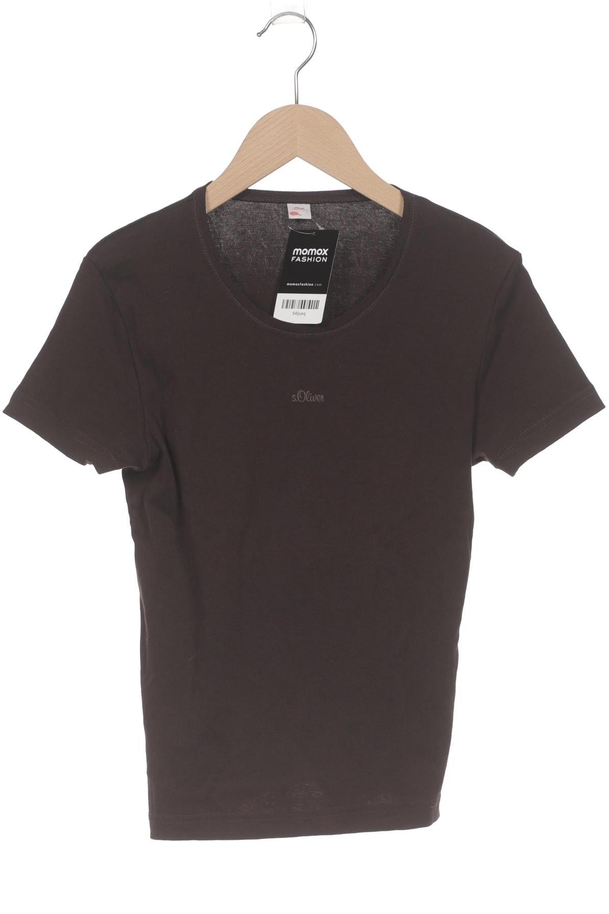 

s.Oliver Damen T-Shirt, braun, Gr. 38