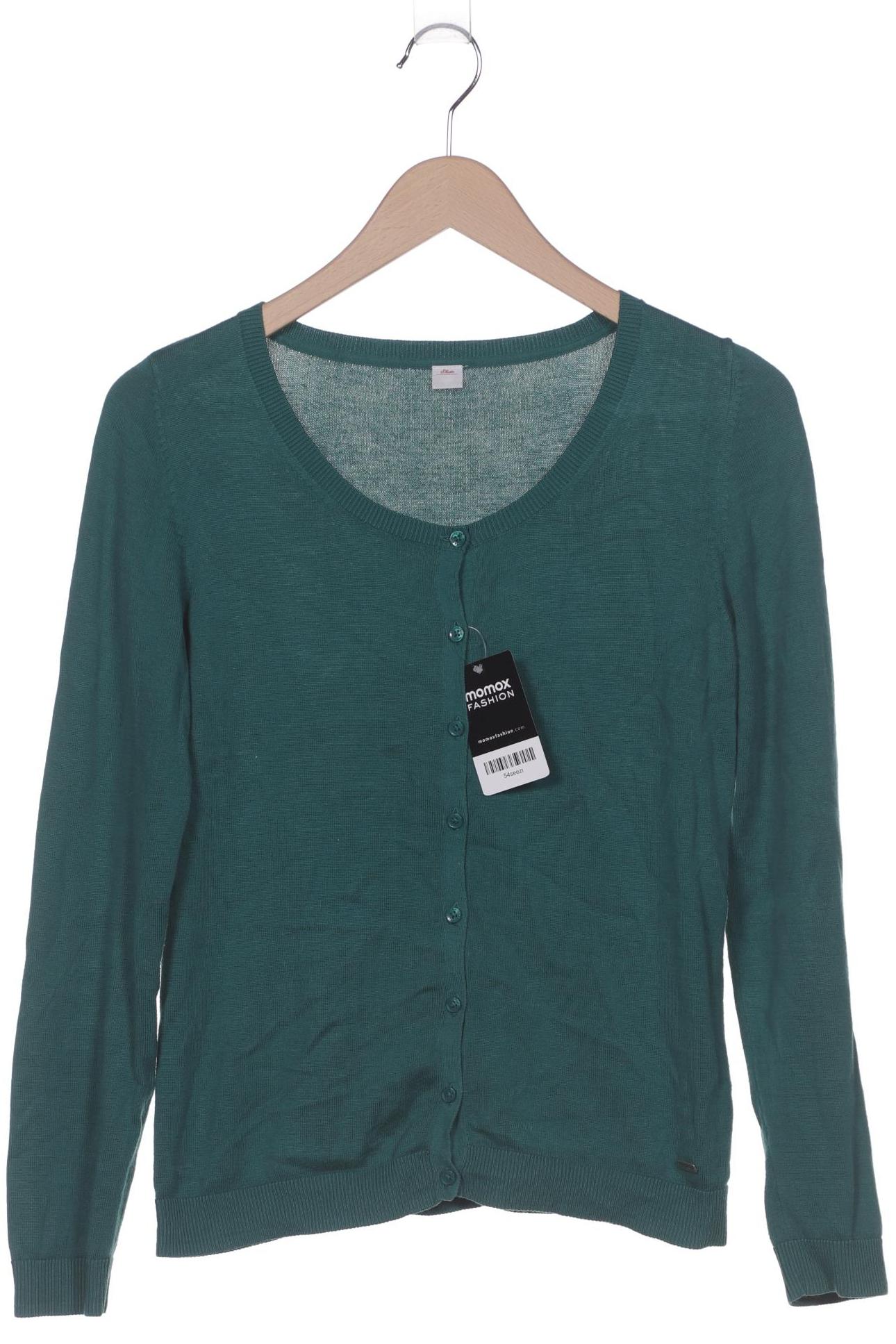 

s.Oliver Damen Strickjacke, grün, Gr. 38