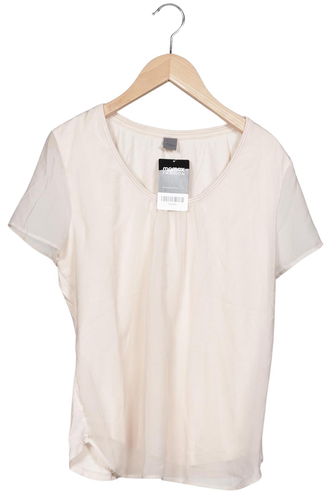 

s.Oliver Damen T-Shirt, beige, Gr. 38