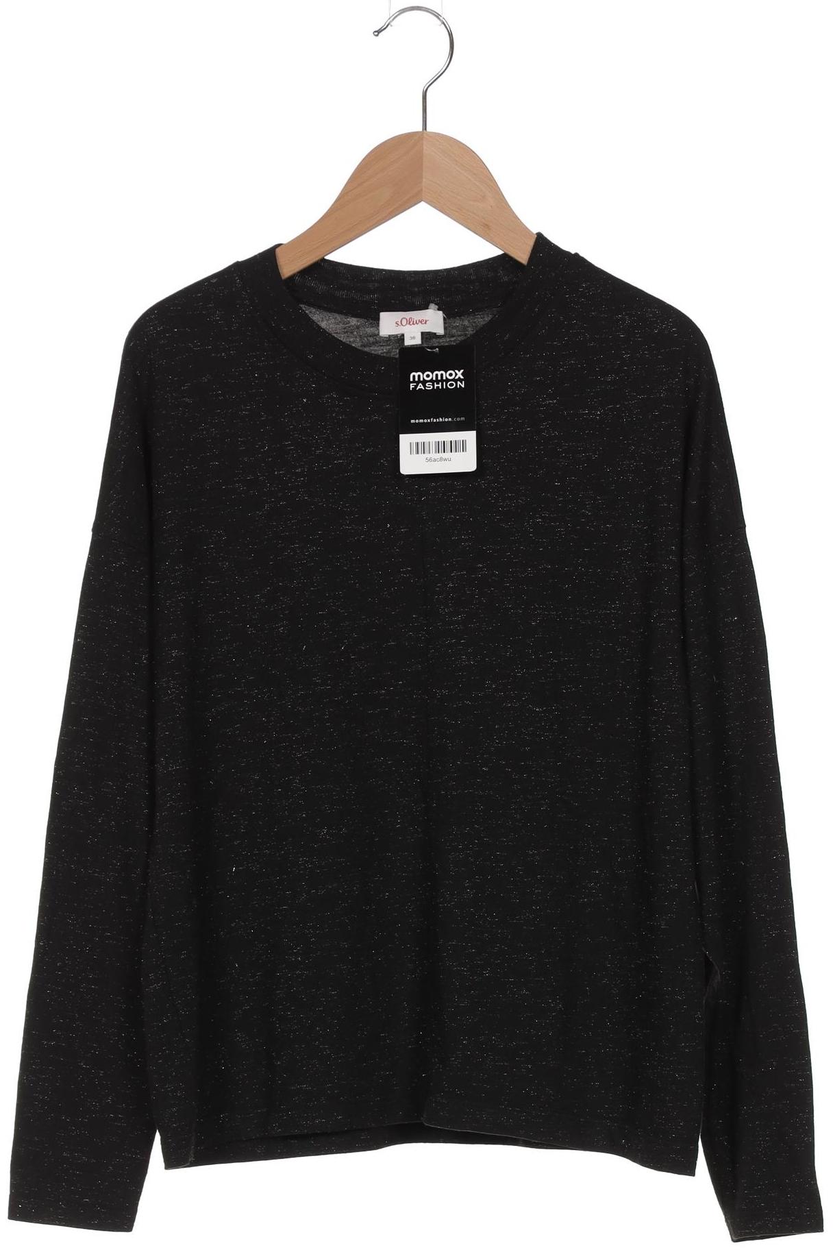 

s.Oliver Damen Langarmshirt, schwarz, Gr. 36