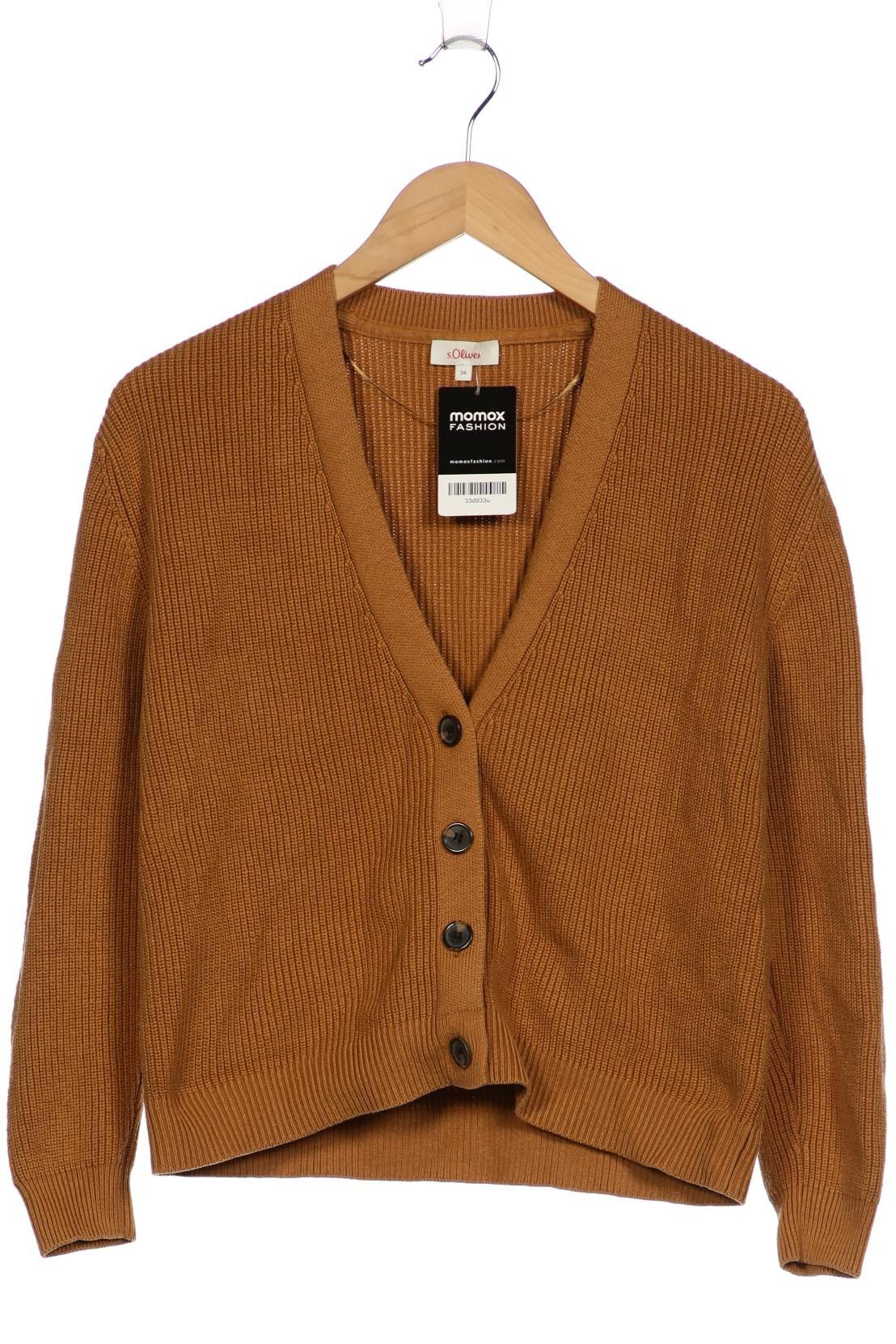 

s.Oliver Damen Strickjacke, braun, Gr. 34
