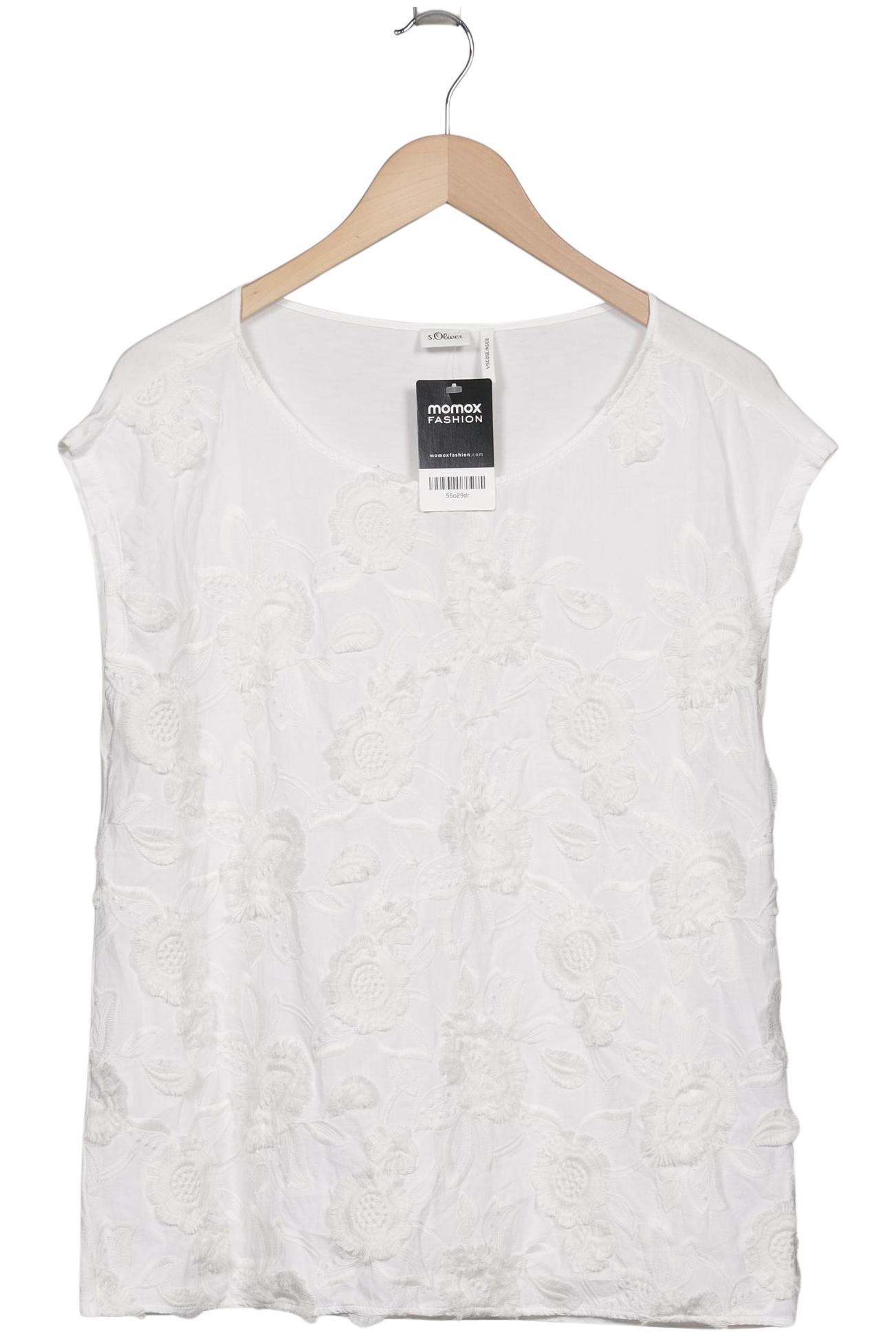 

s.Oliver Damen T-Shirt, weiß, Gr. 40