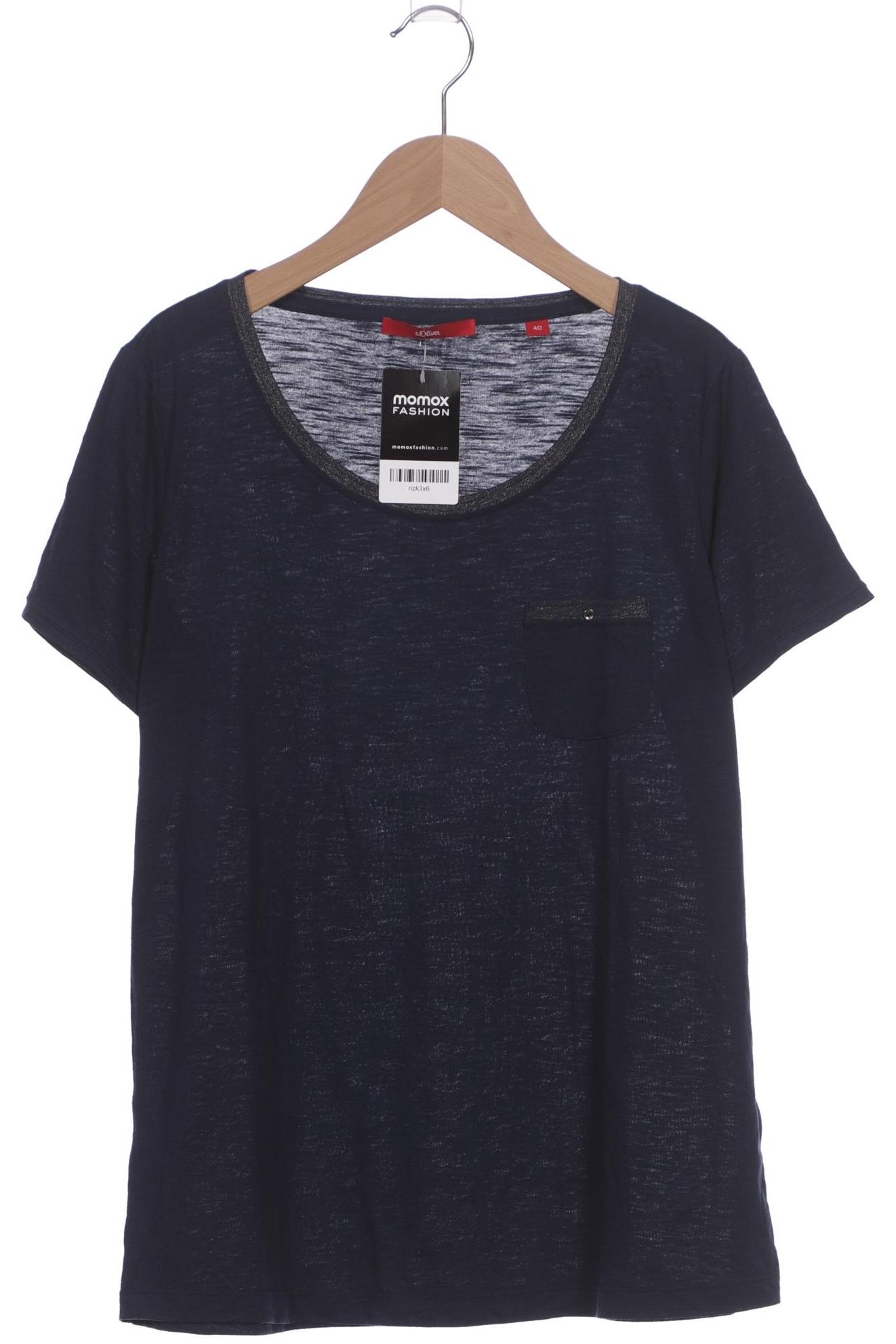 

s.Oliver Damen T-Shirt, marineblau, Gr. 40