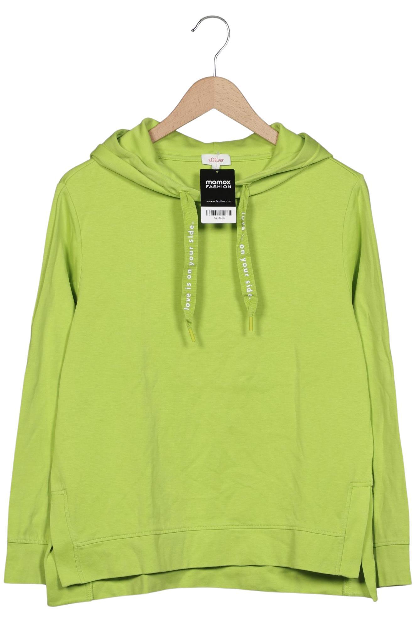 

s.Oliver Damen Kapuzenpullover, hellgrün, Gr. 36