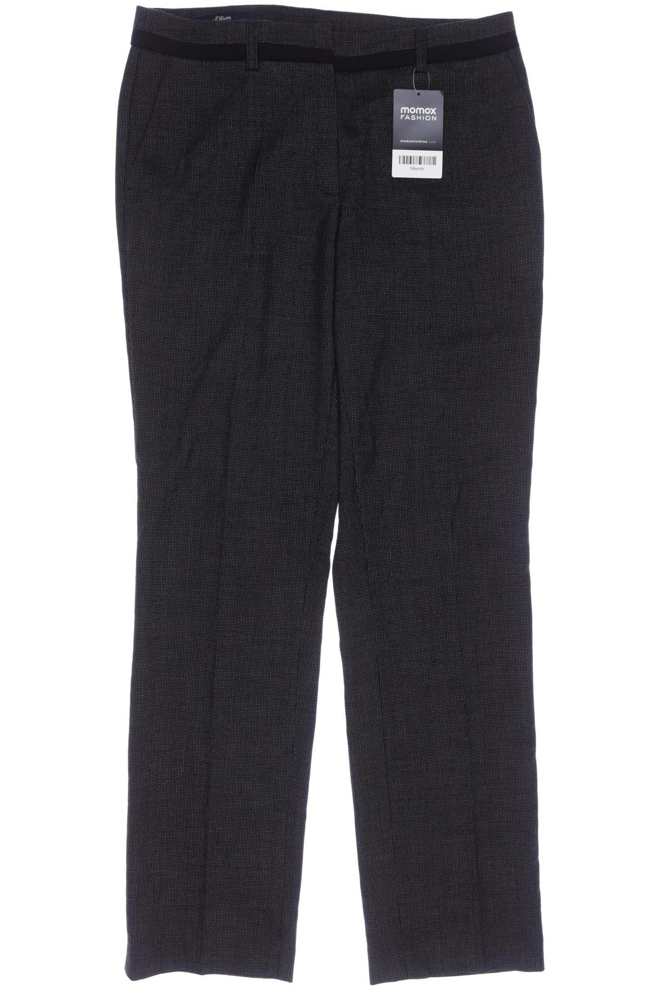 

s.Oliver Damen Stoffhose, schwarz, Gr. 34