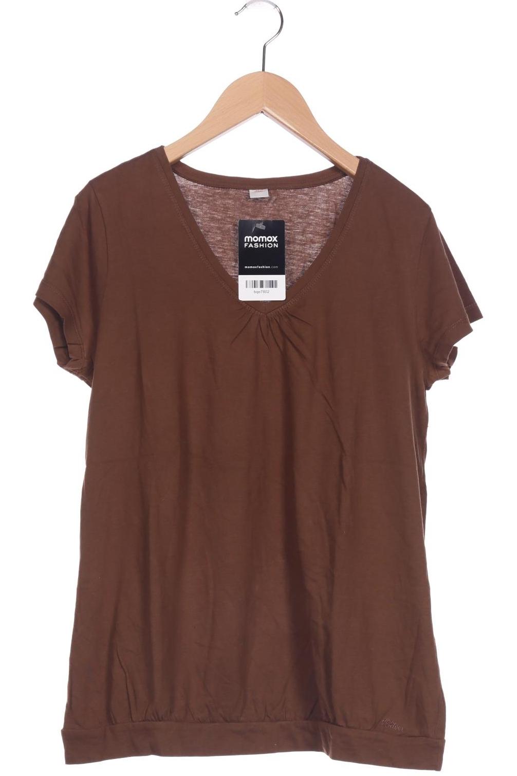 

s.Oliver Damen T-Shirt, braun, Gr. 40