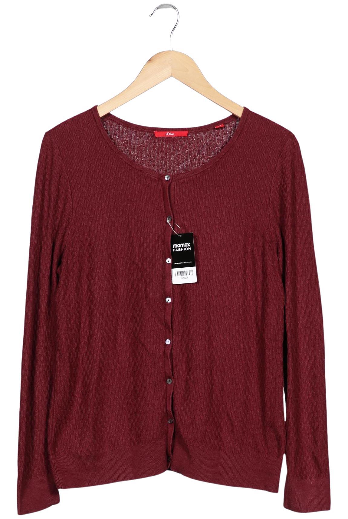 

s.Oliver Damen Strickjacke, bordeaux, Gr. 42