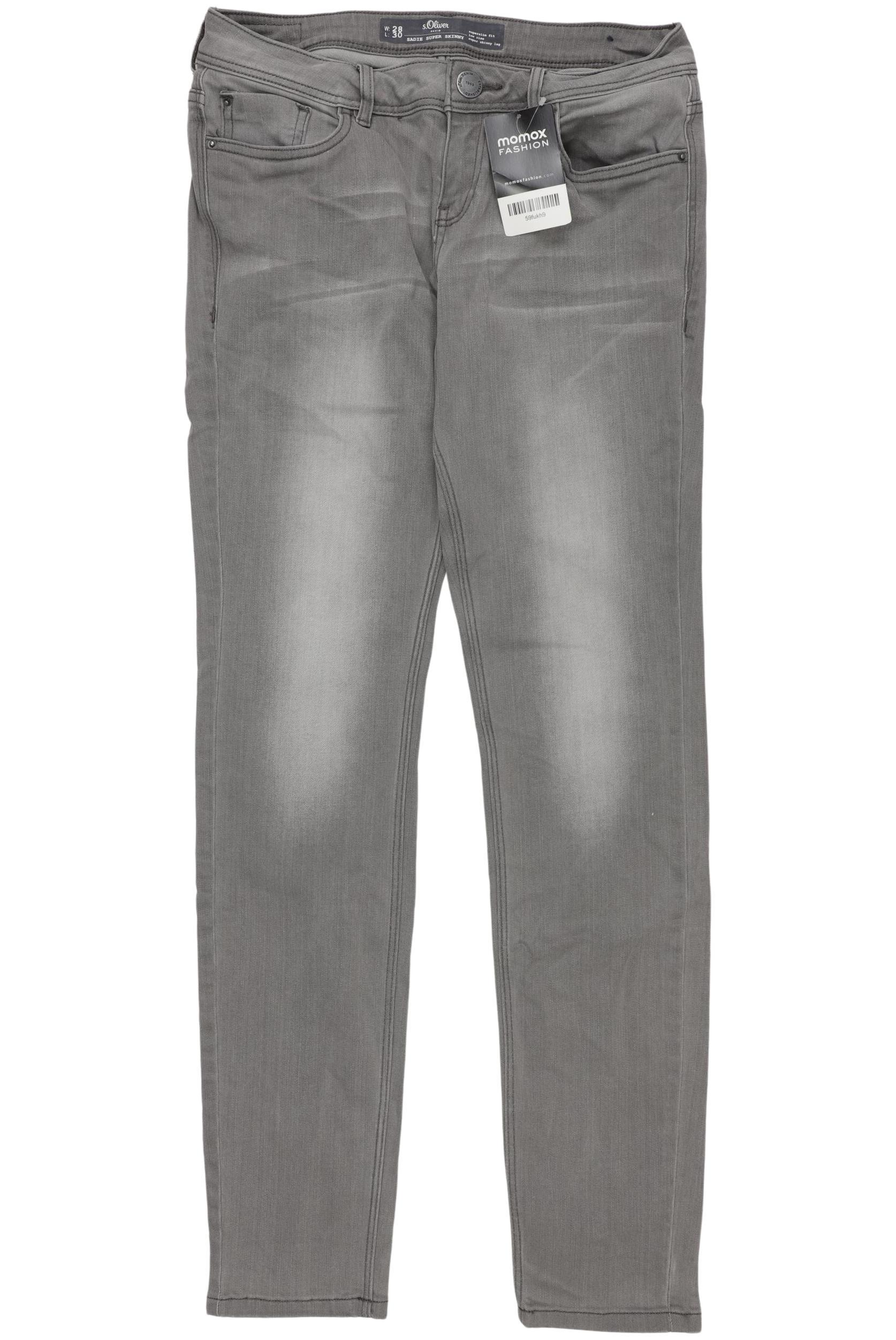

s.Oliver Damen Jeans, grau, Gr. 28