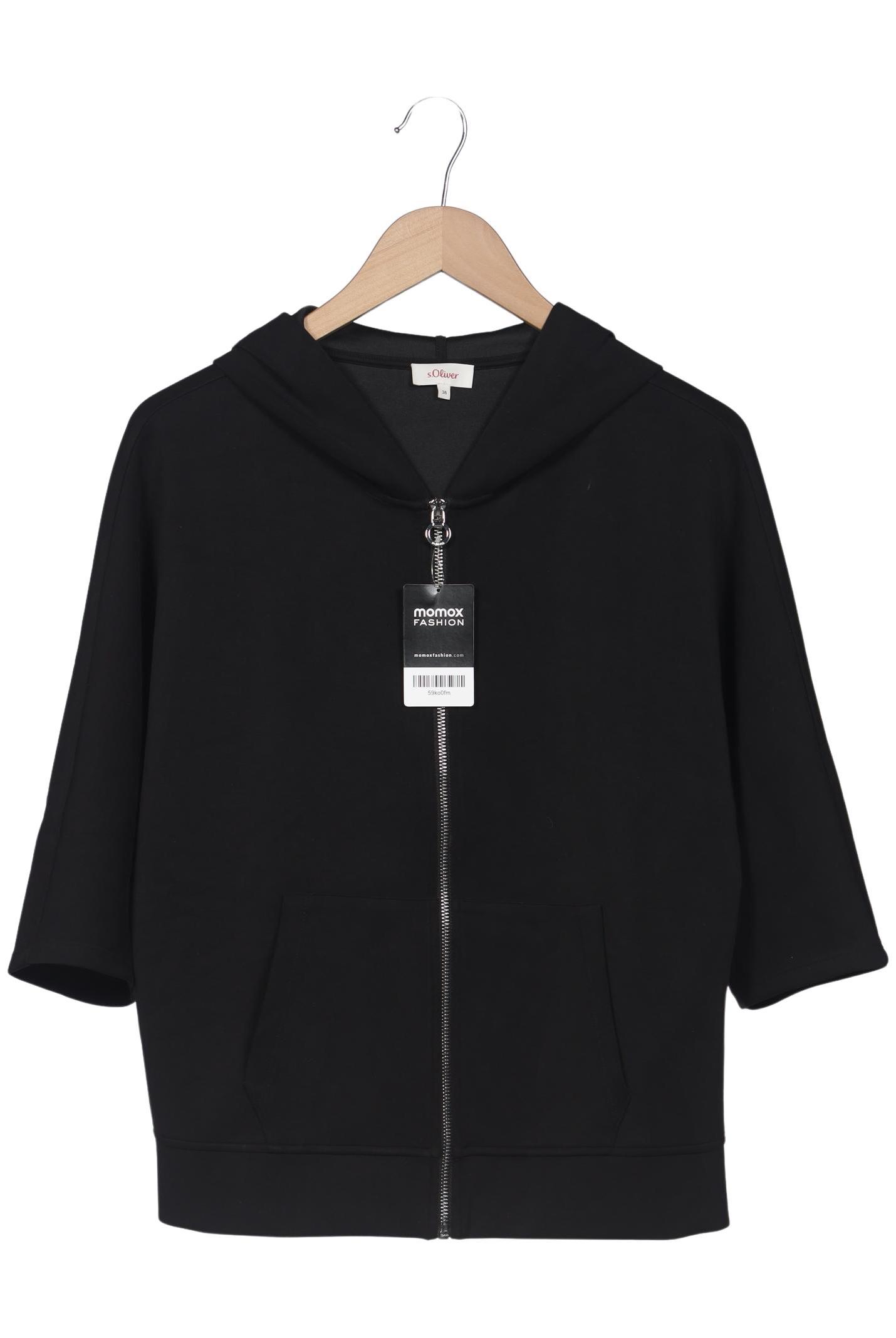 

s.Oliver Damen Kapuzenpullover, schwarz, Gr. 36