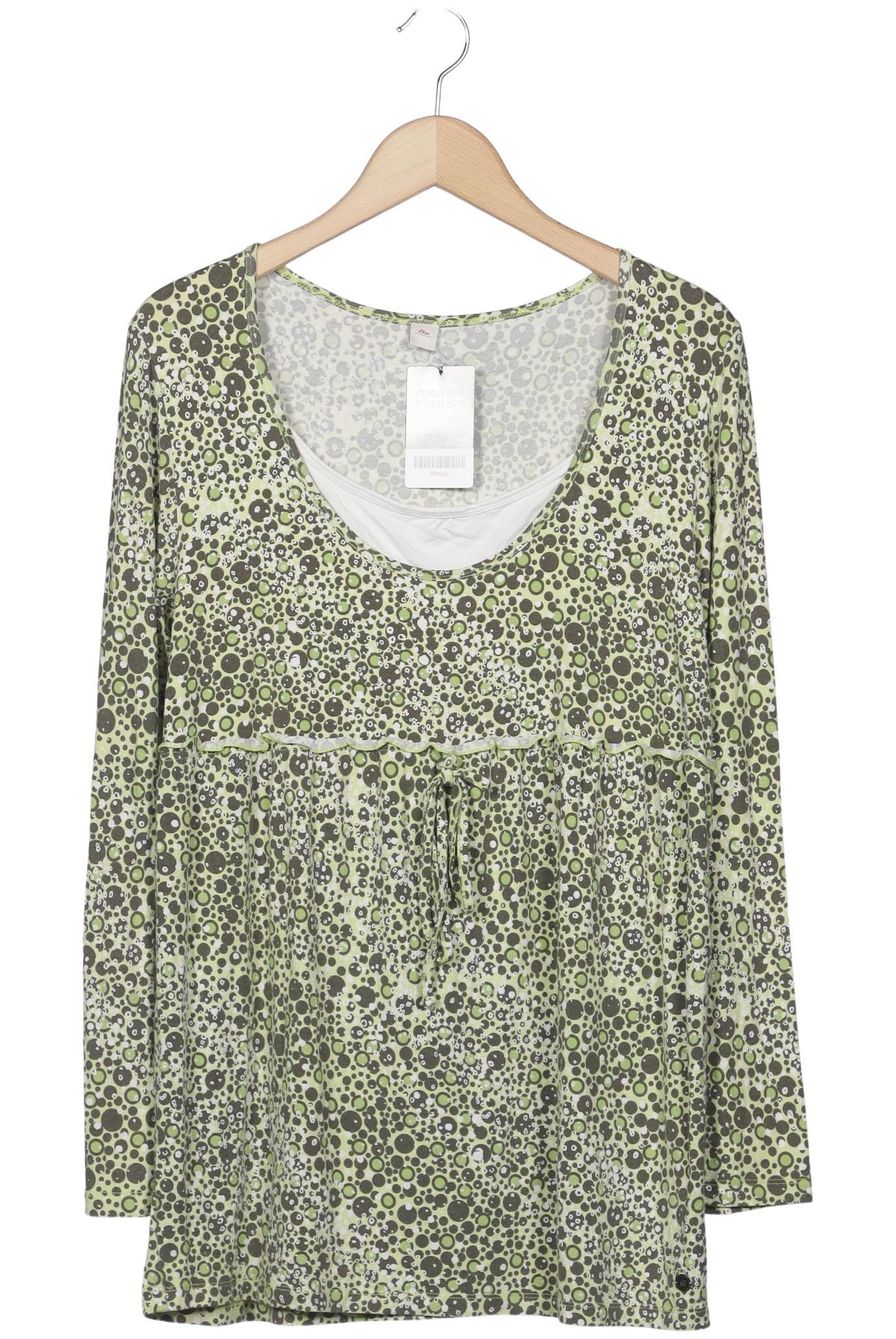 

s.Oliver Damen Langarmshirt, grün, Gr. 40