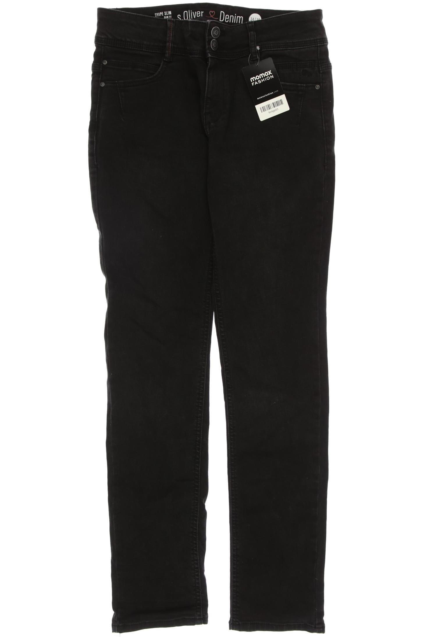 

s.Oliver Damen Jeans, schwarz, Gr. 34