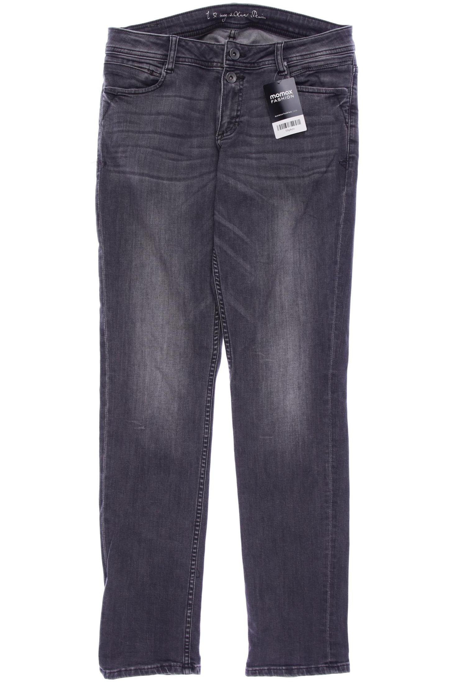 

s.Oliver Damen Jeans, grau