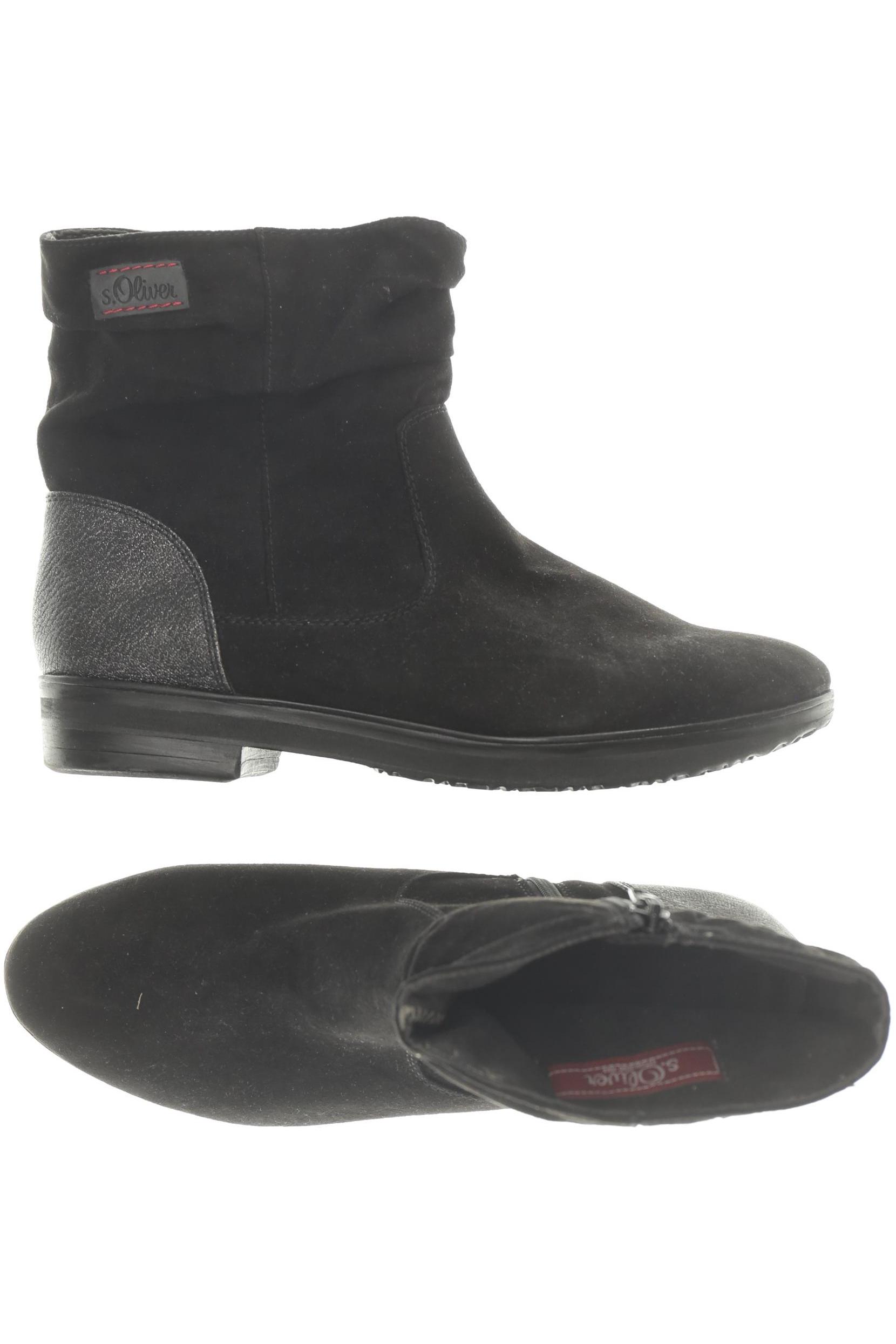 

s.Oliver Damen Stiefelette, schwarz, Gr. 39