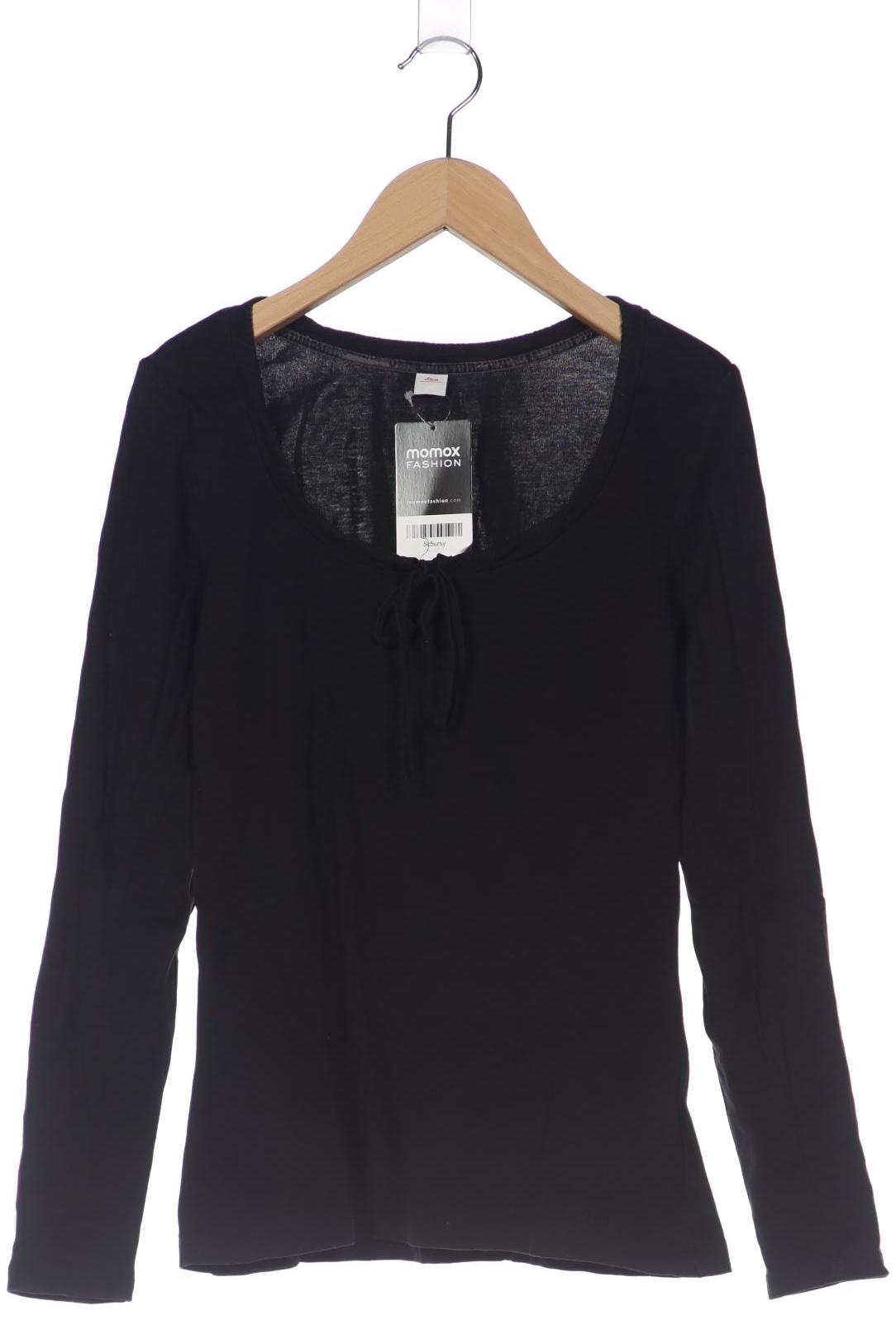 

s.Oliver Damen Langarmshirt, schwarz, Gr. 36