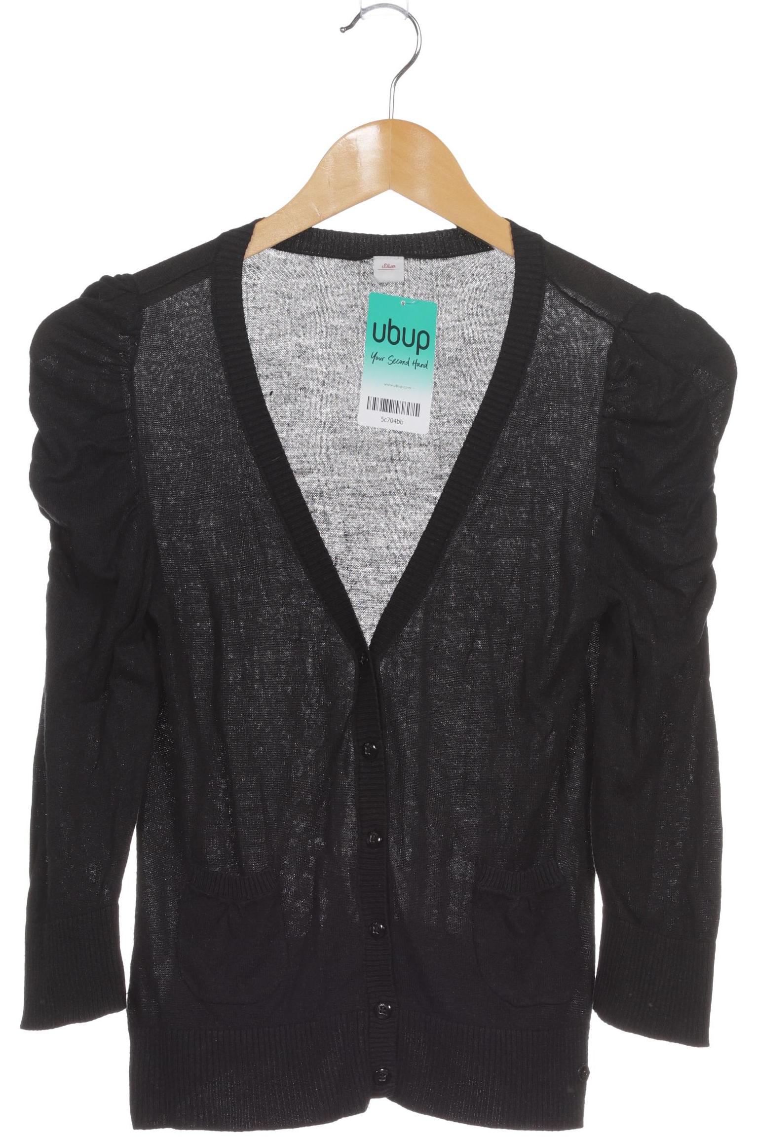 

s.Oliver Damen Strickjacke, schwarz, Gr. 34