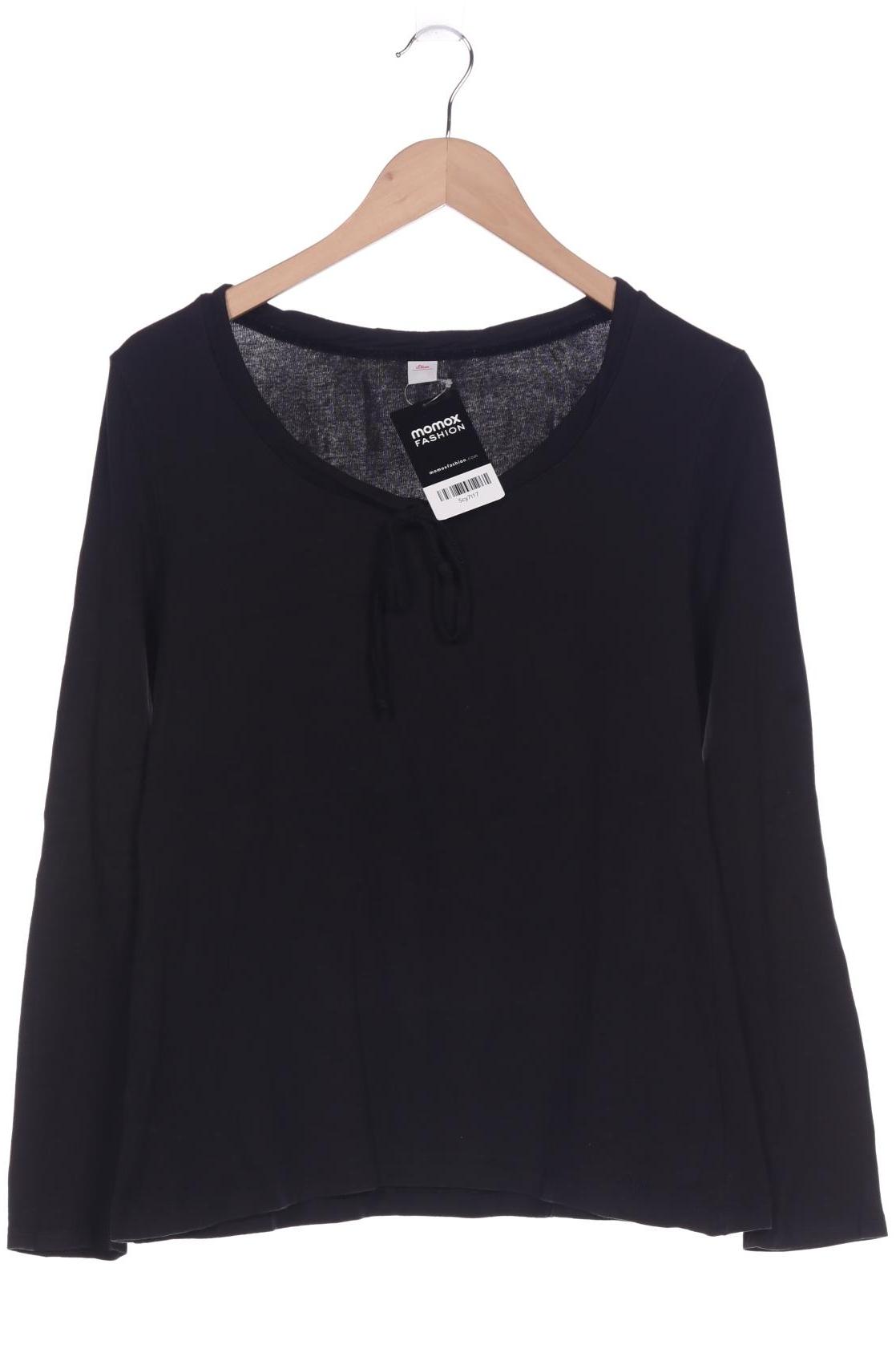 Thumbnail - s.Oliver Damen Langarmshirt, schwarz, Gr. 42