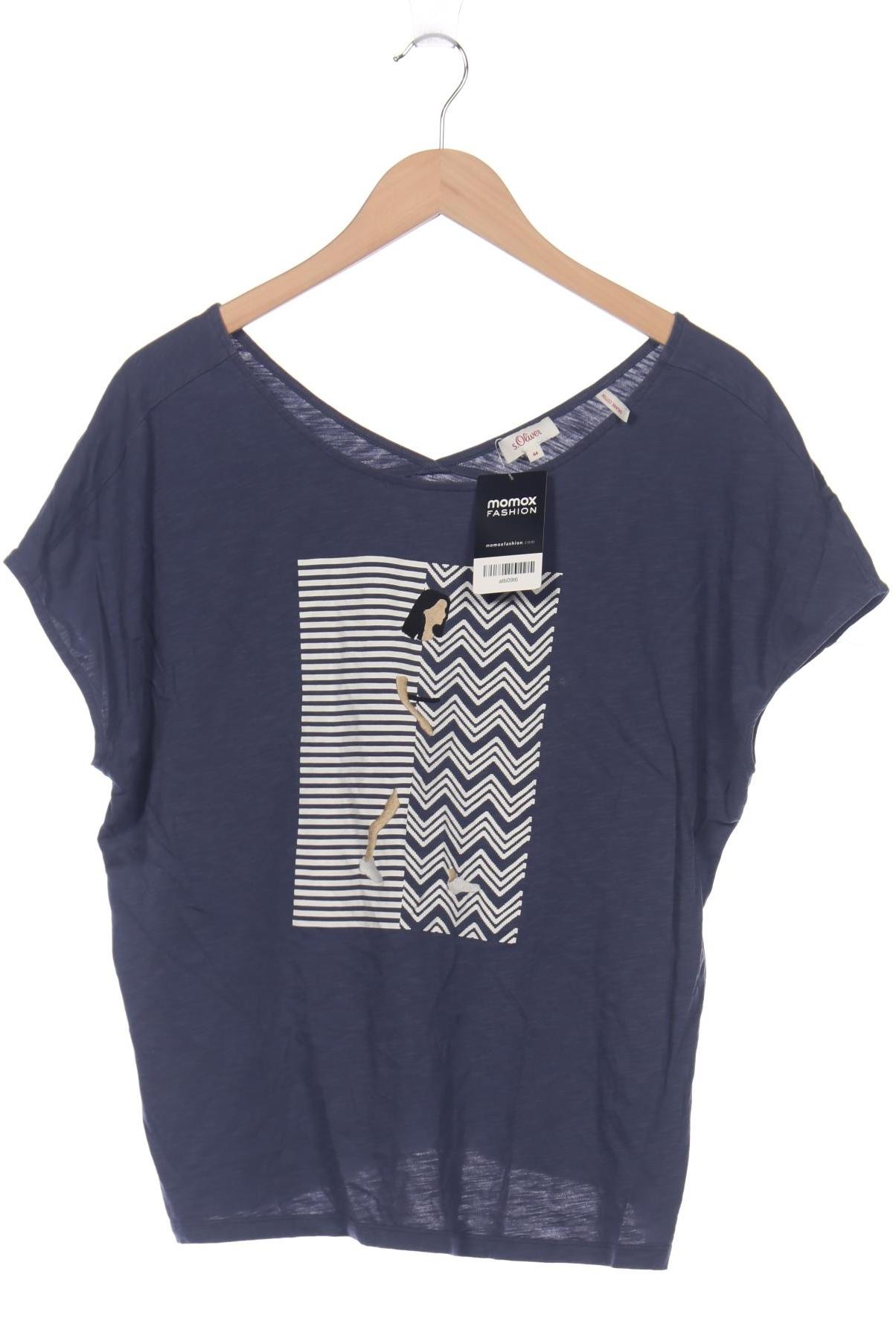 

s.Oliver Damen T-Shirt, marineblau, Gr. 44