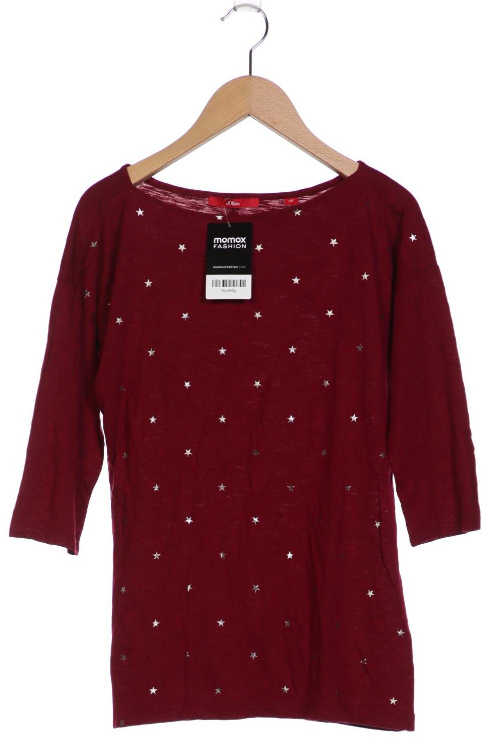 

s.Oliver Damen Langarmshirt, bordeaux, Gr. 36