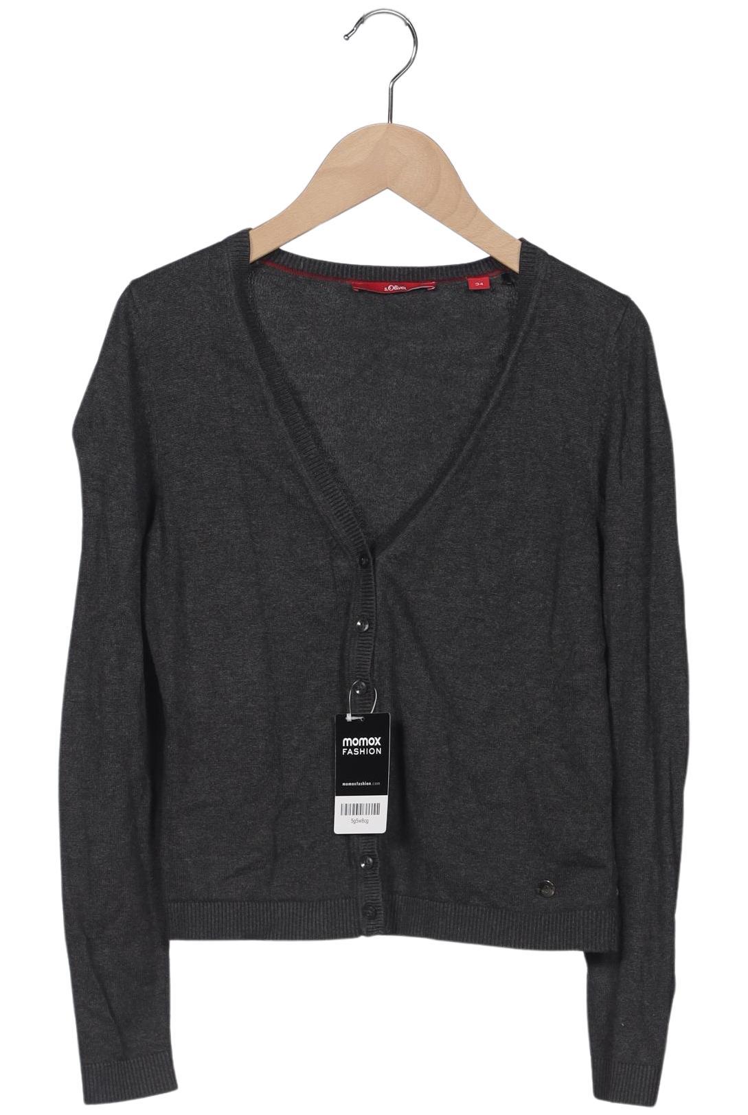 

s.Oliver Damen Strickjacke, grau, Gr. 34